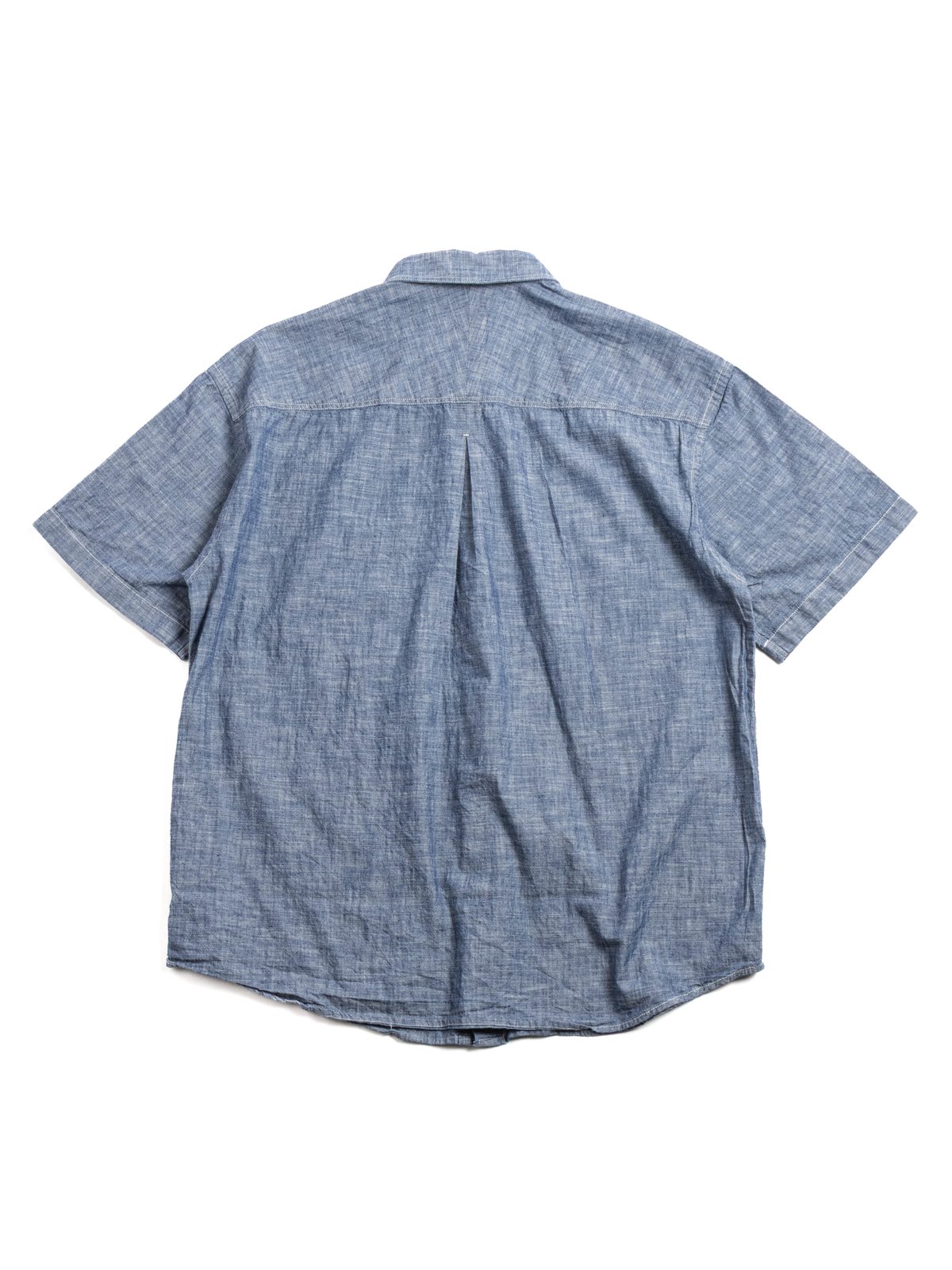 HORLISUN SELVEDGE DUNGAREE S/S SHIRT DARK NAVY - Image 3