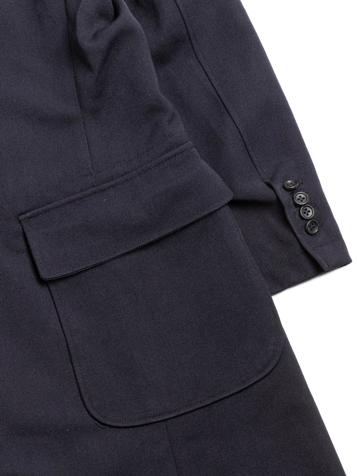 CHESTER COAT DK.NAVY HEAVY WOOL ELASTIQUE - Image 9