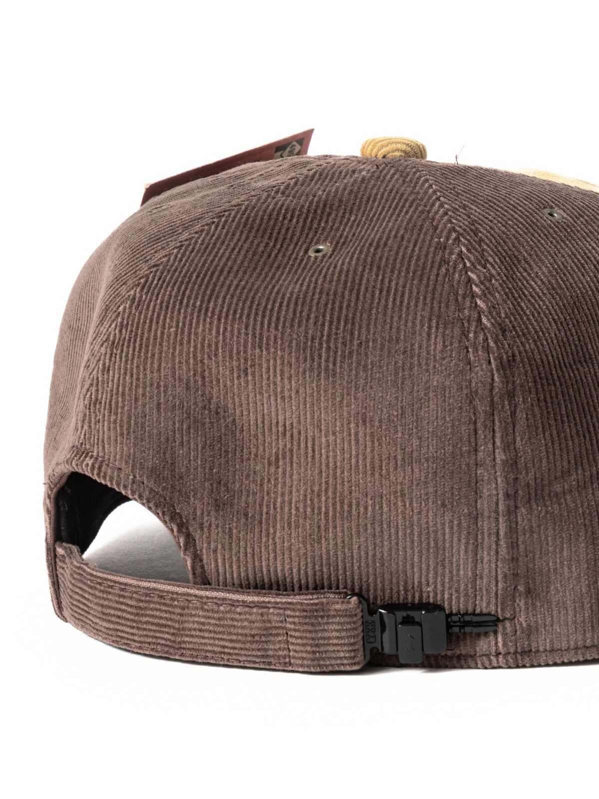 POTEN 80’S BB CAP DYE CORDUROY BROWN / YELLOW - Image 3