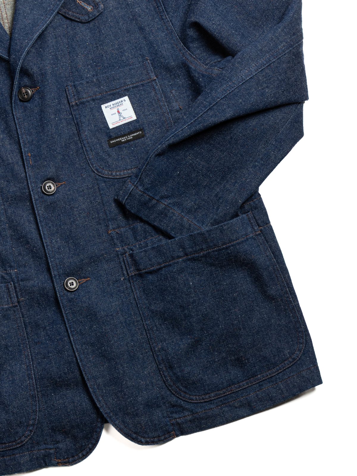 WORK JACKET DENIM COTTON & WOOL RINSED - Image 3