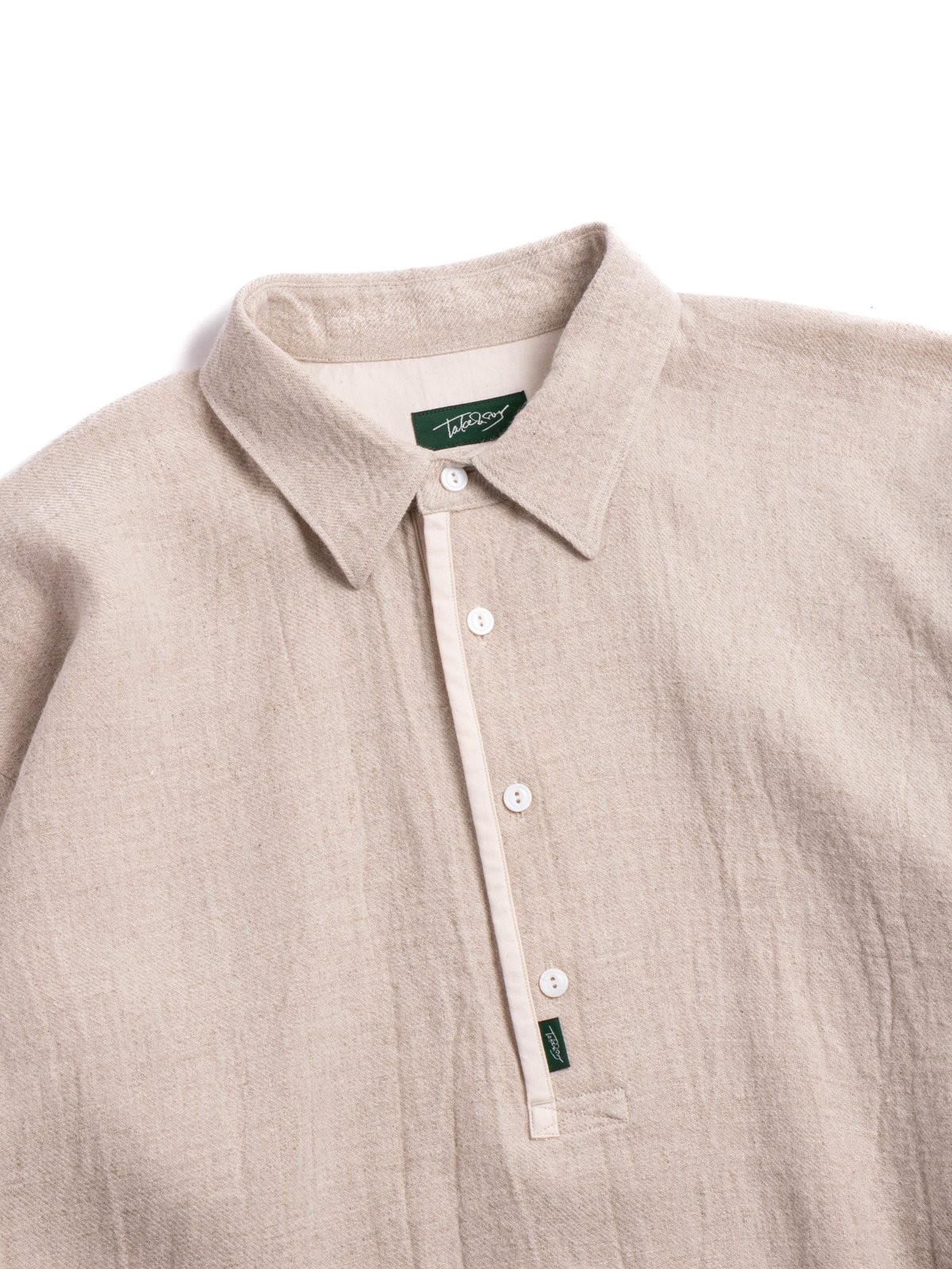 (25308)  180 RIB PULLOVER SHIRT NATURAL - Image 2