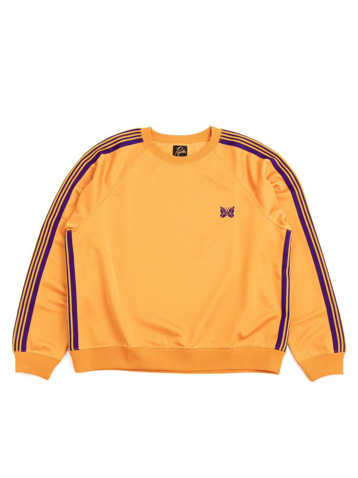 NEEDLES TRACK CREW NECK POLY SMOOTH ORANGE by Needles – The Bureau