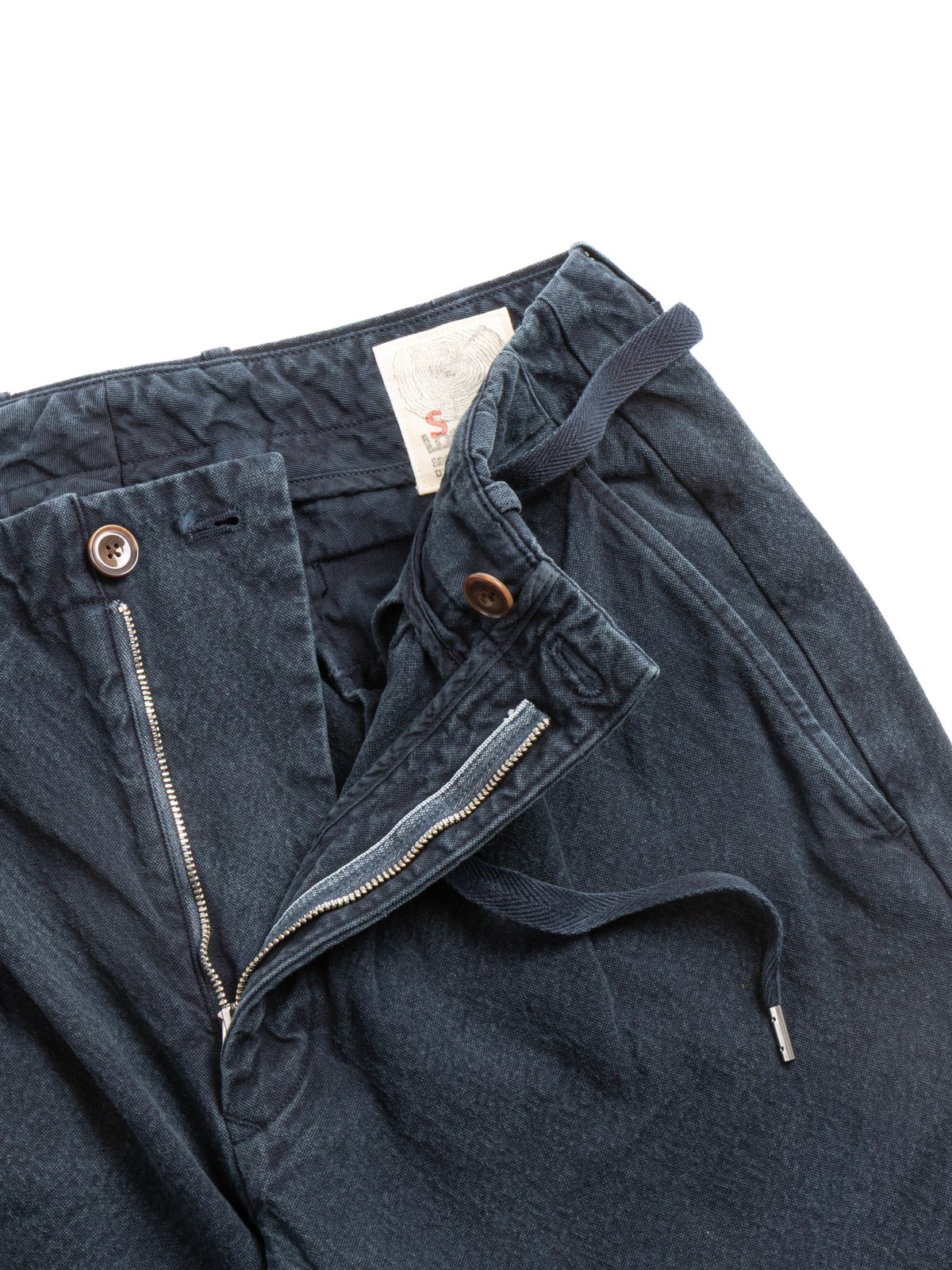 (SV–PT–001–11) 10oz CANVAS TAPERED 2TUCK PANTS(Short) LOGWOOD - Image 3