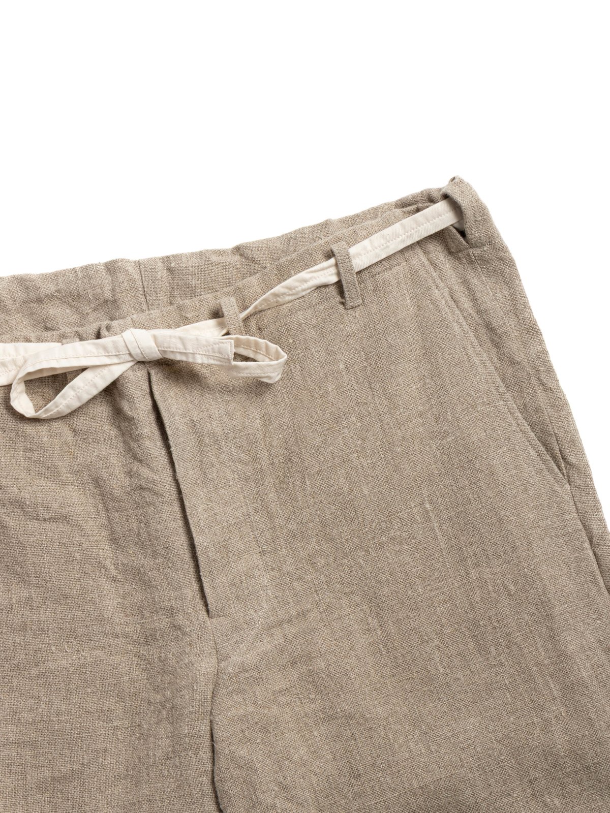 8 LINEN FARMER&rsquo;S DRAWSTRIG PANTS NATURAL - Image 2