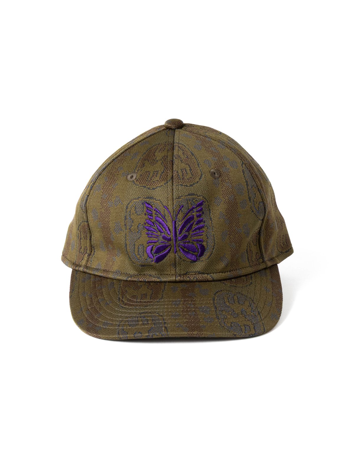 NEEDLES BASEBALL CAP &ndash; POLY JACQUARD OLIVE - Image 1