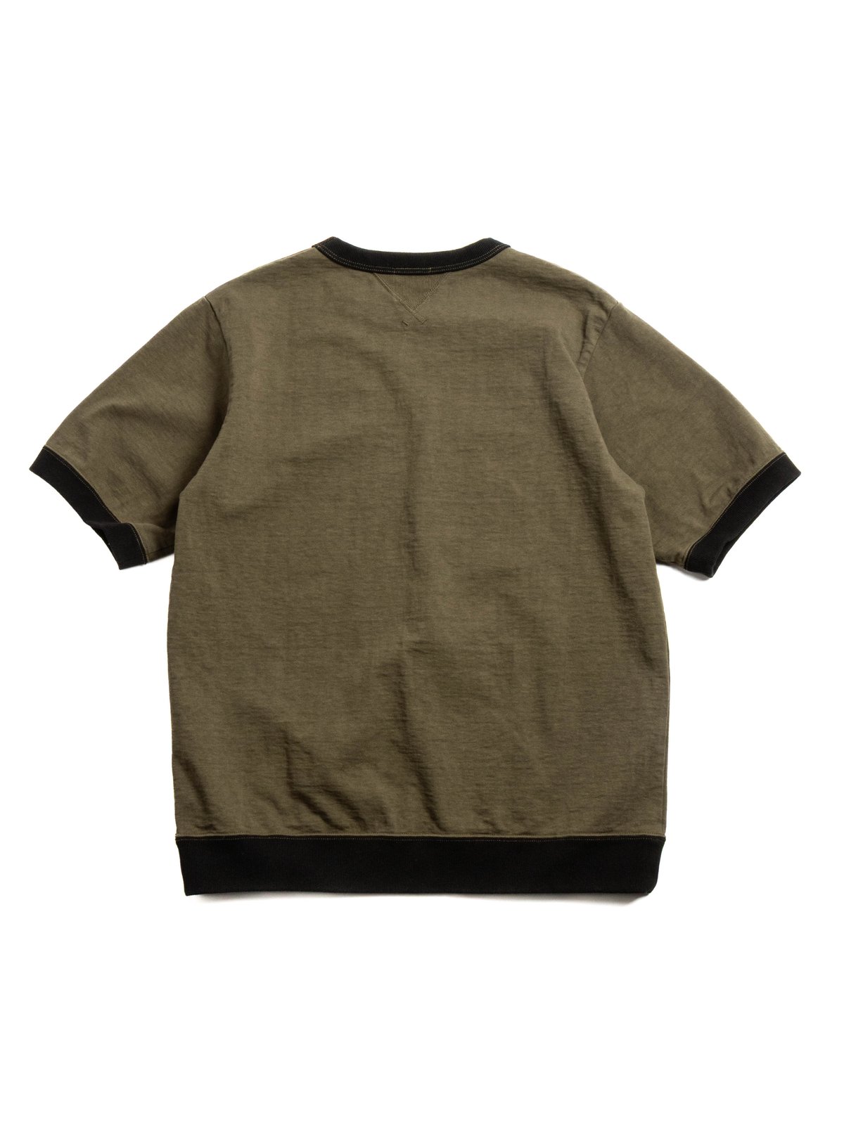 DOTSUME RIB S/S T–SHIRT WOOD X BLACK - Image 5