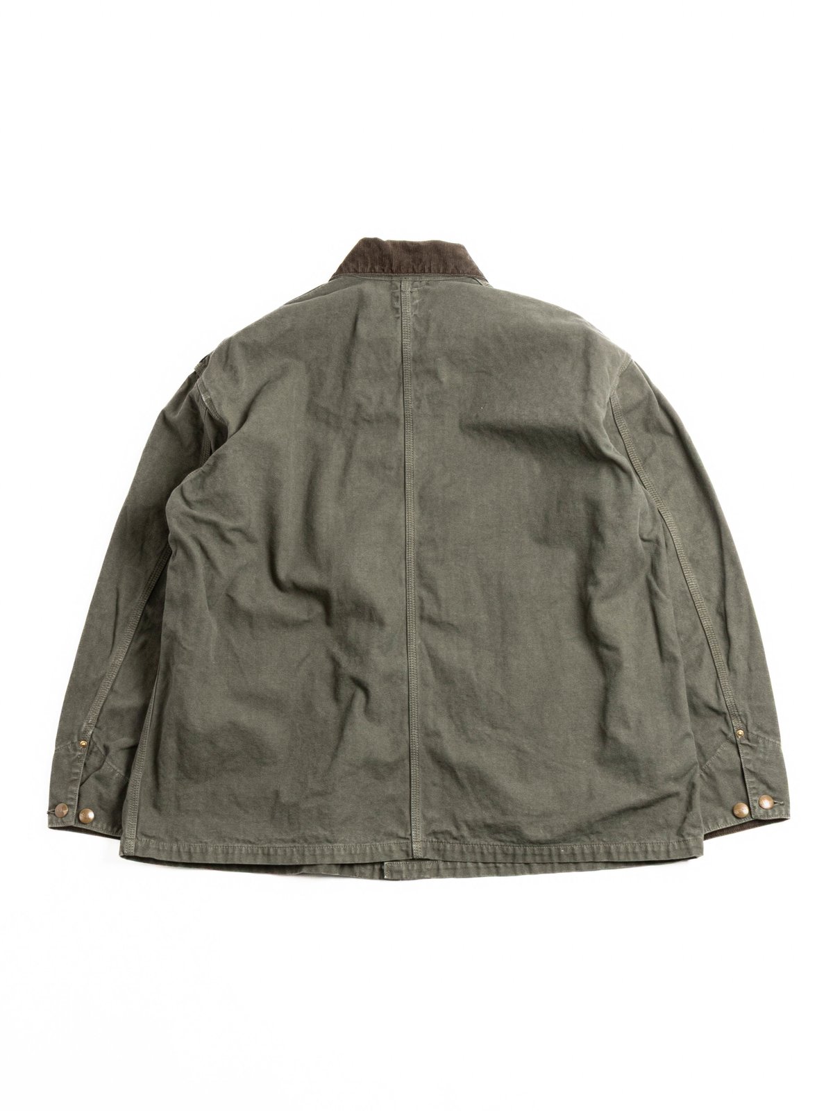 (6034) RELAX FIT OXFORD COVERALL ARMY GREEN - Image 4