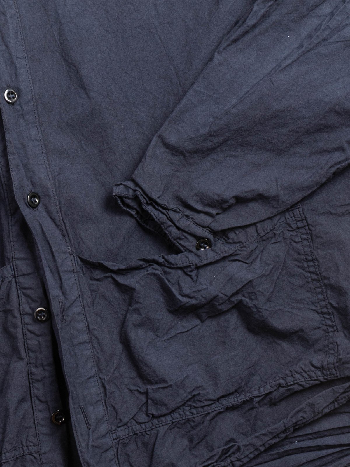 TYPE 468 FLIPPED COLLAR SHIRT ECRU LAWN HADAL BLUE - Image 4