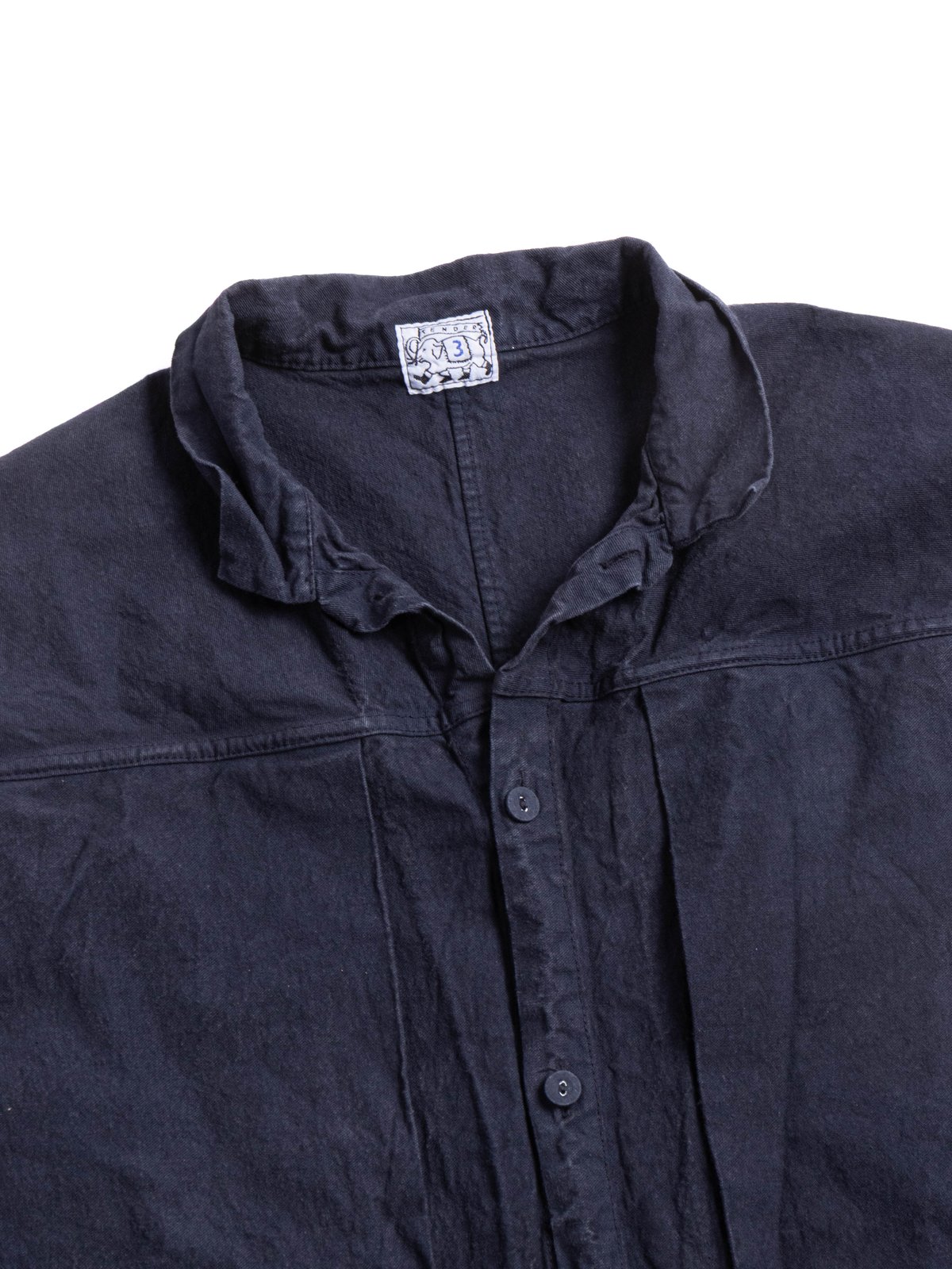 TYPE 402 TWO BIRDS SHIRT COTTON DROP CLOTH HADAL BLUE - Image 2