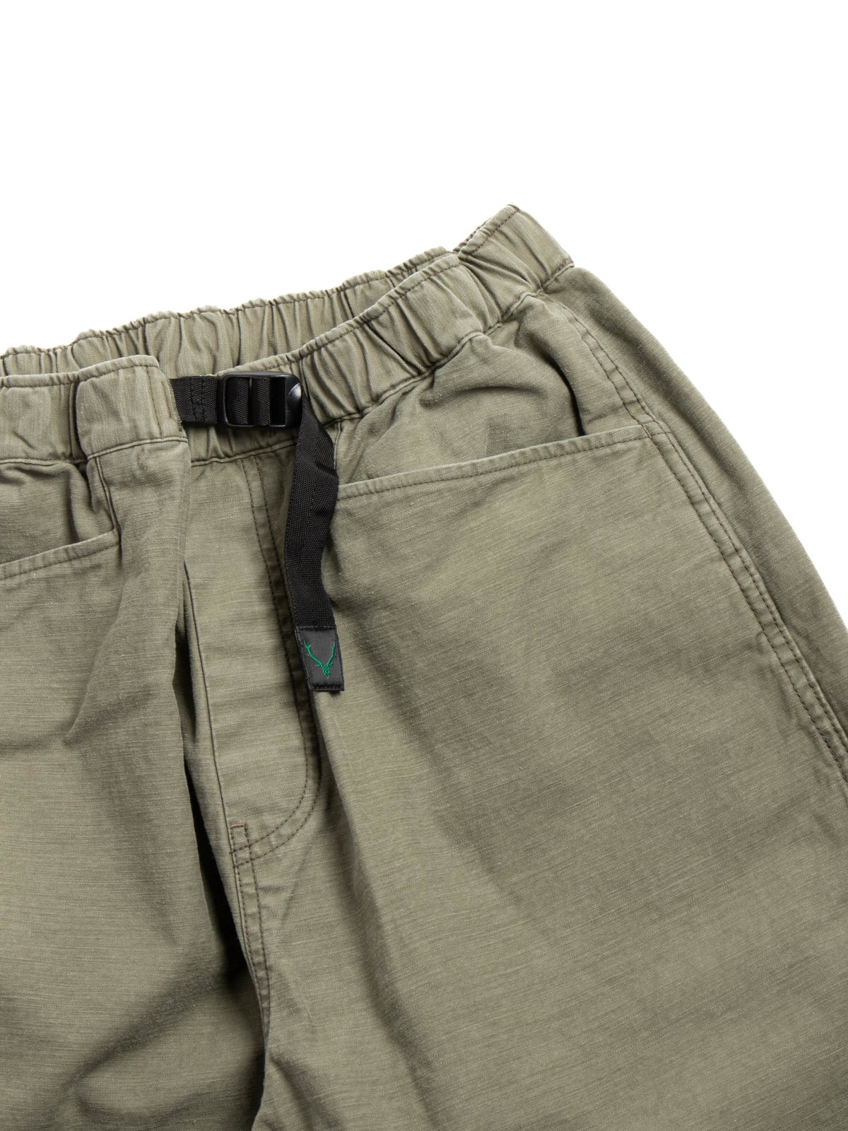 SOUTH2 WEST8 BELTED LOGGER PANT REVERSE SATEEN OLIVE - Image 1
