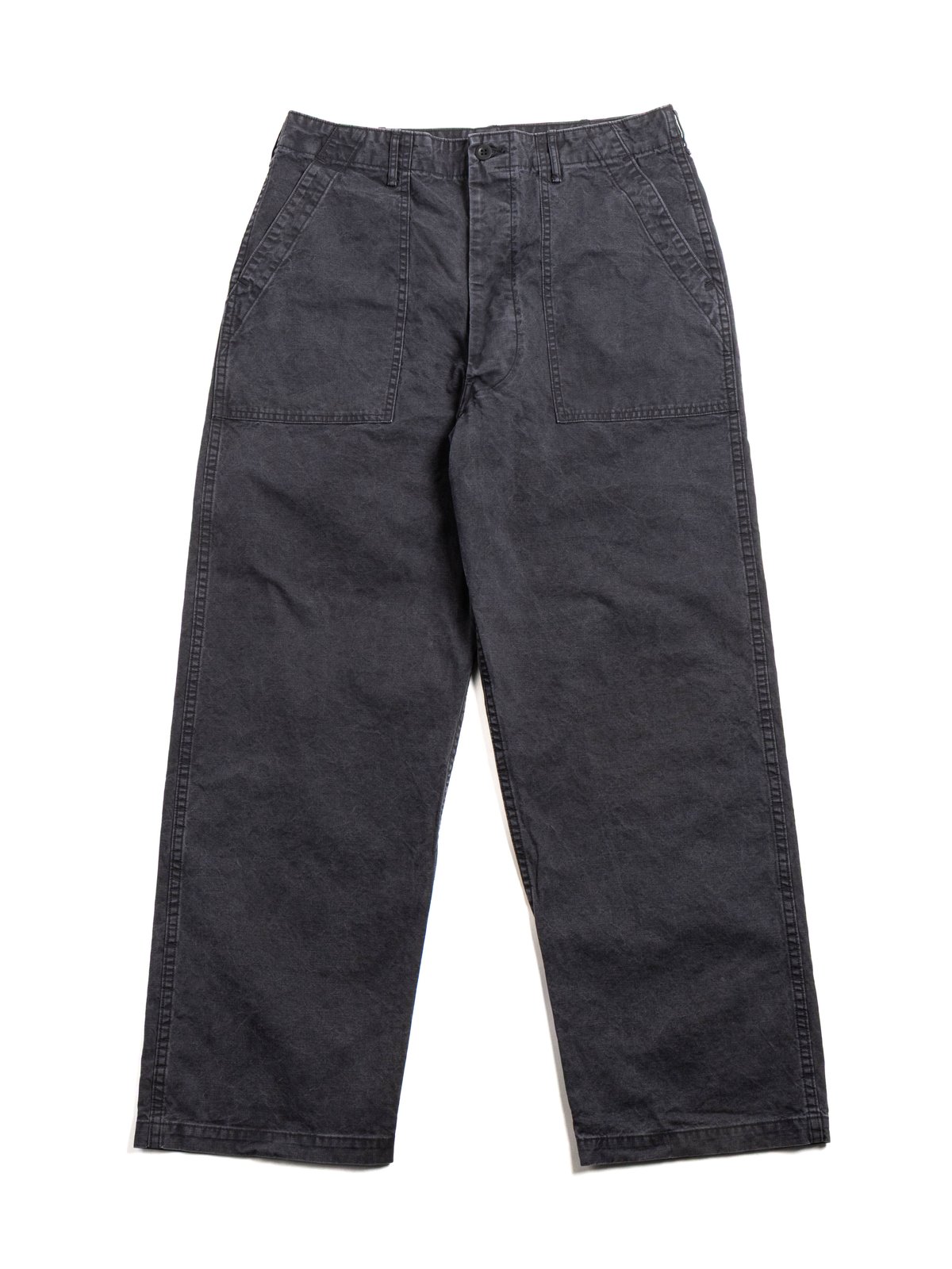 (LOT&ndash;5103) CANVAS SUMMER FATIGUE PANTS BLACK - Image 1