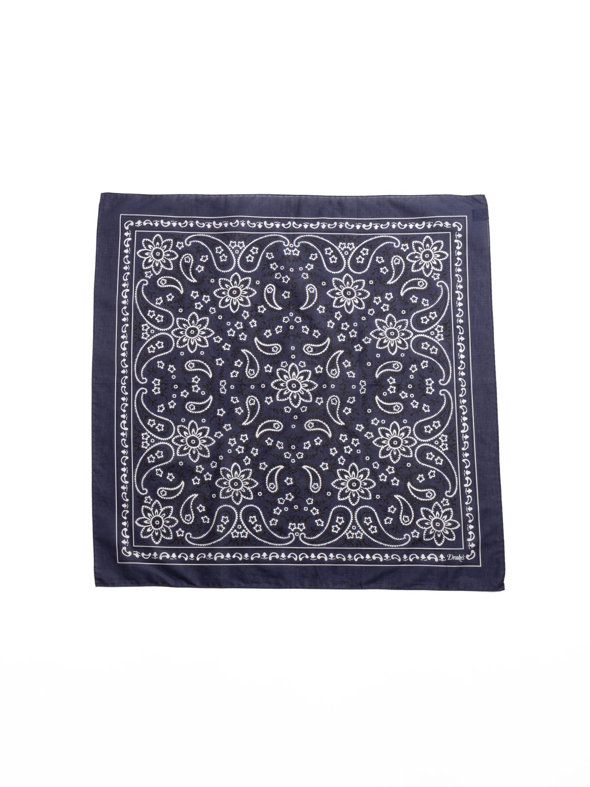 CLASSIC PAISLEY BANDANA NAVY - Image 2