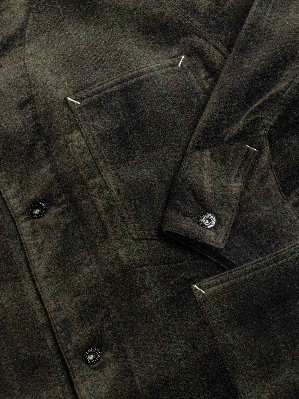 POST 47 DV COVERALL NEEDLE PUNCH BROWN GREEN - Image 3