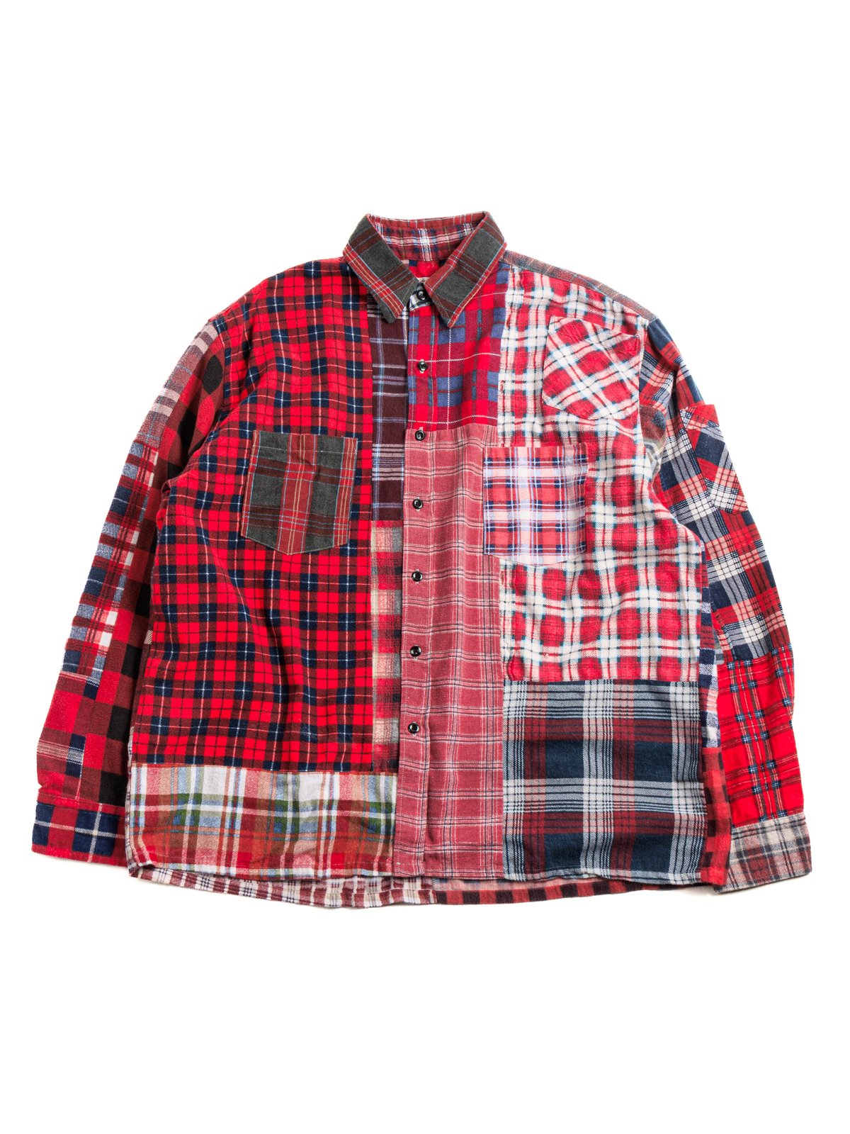REBUILD by NEEDLES FLANNEL SHIRT STRAIGHT HEM SHIRT ASSORTED 5 - Image 1