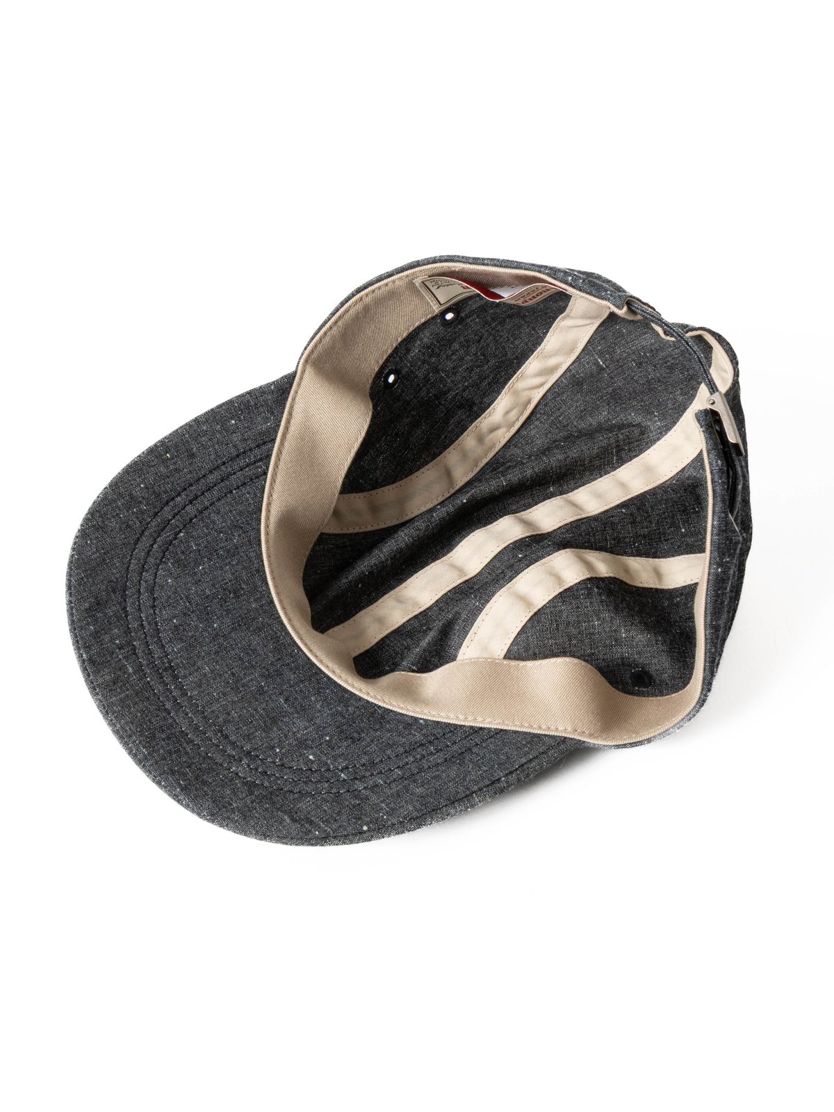 CHAMBRAY KYOTO CAP NAVY - Image 6