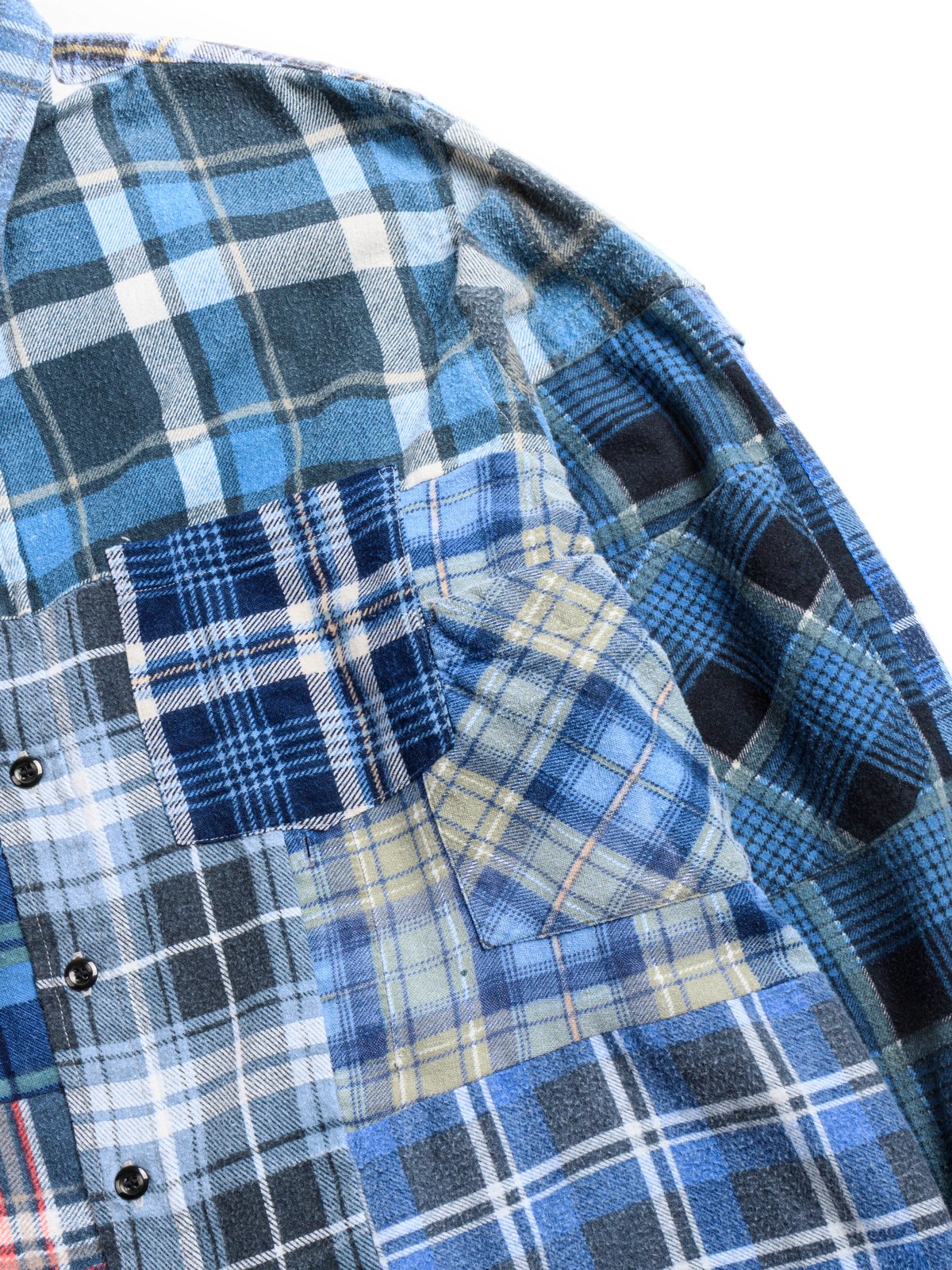 REBUILD by NEEDLES FLANNEL SHIRT STRAIGHT HEM SHIRT ASSORTED 1 - Image 3