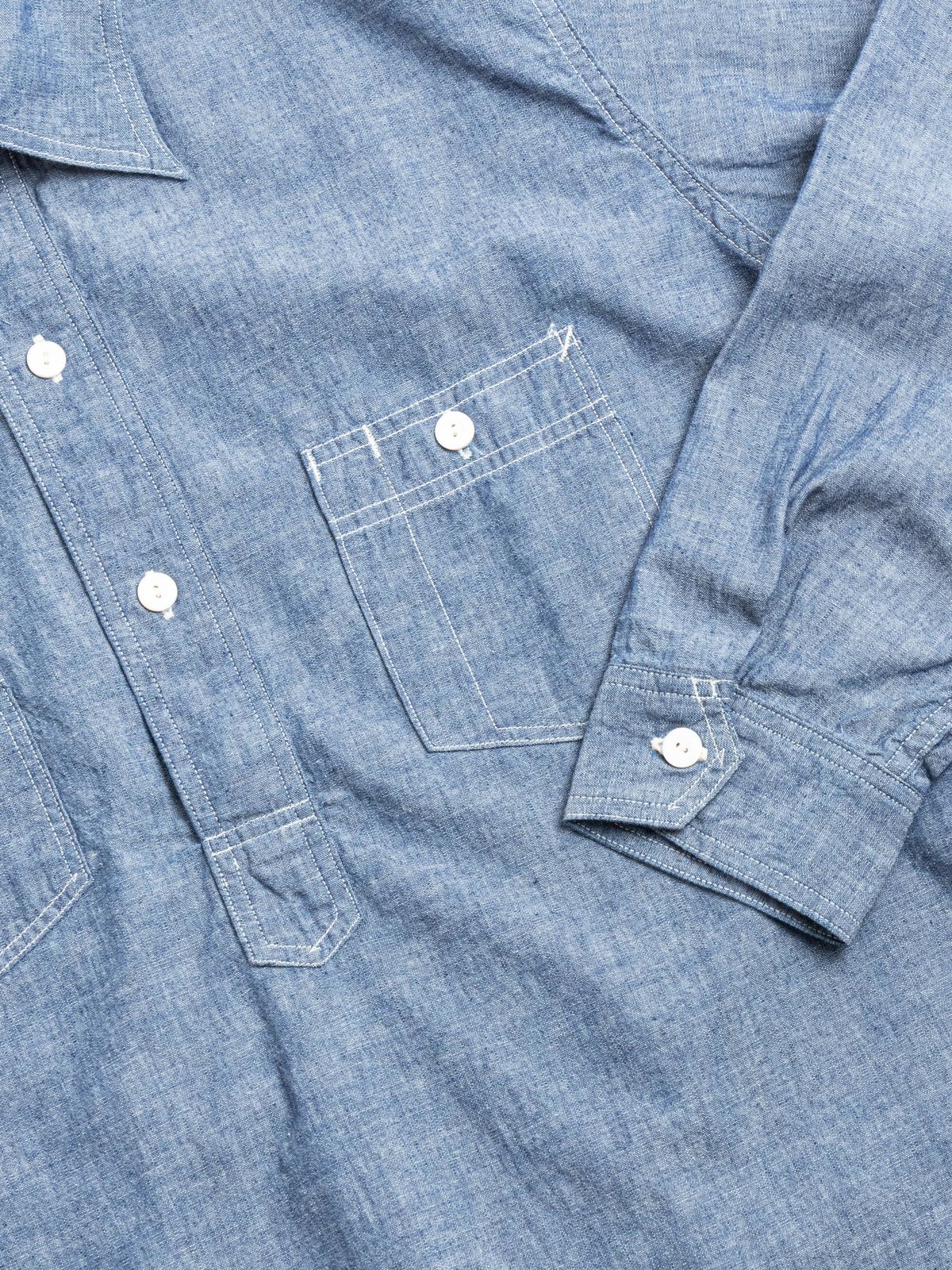 (1202–CC) No.2 SHIRT CLASSIC CHAMBRAY INDIGO - Image 3