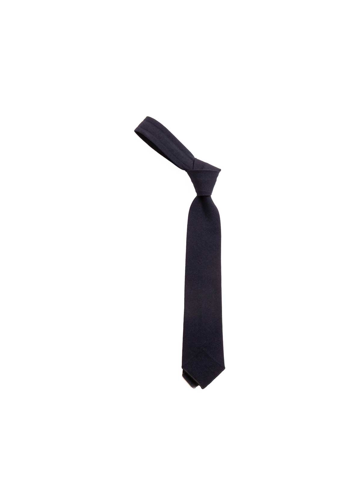 NECK TIE DARK NAVY WOOL UNIFORM SERGE - Image 1