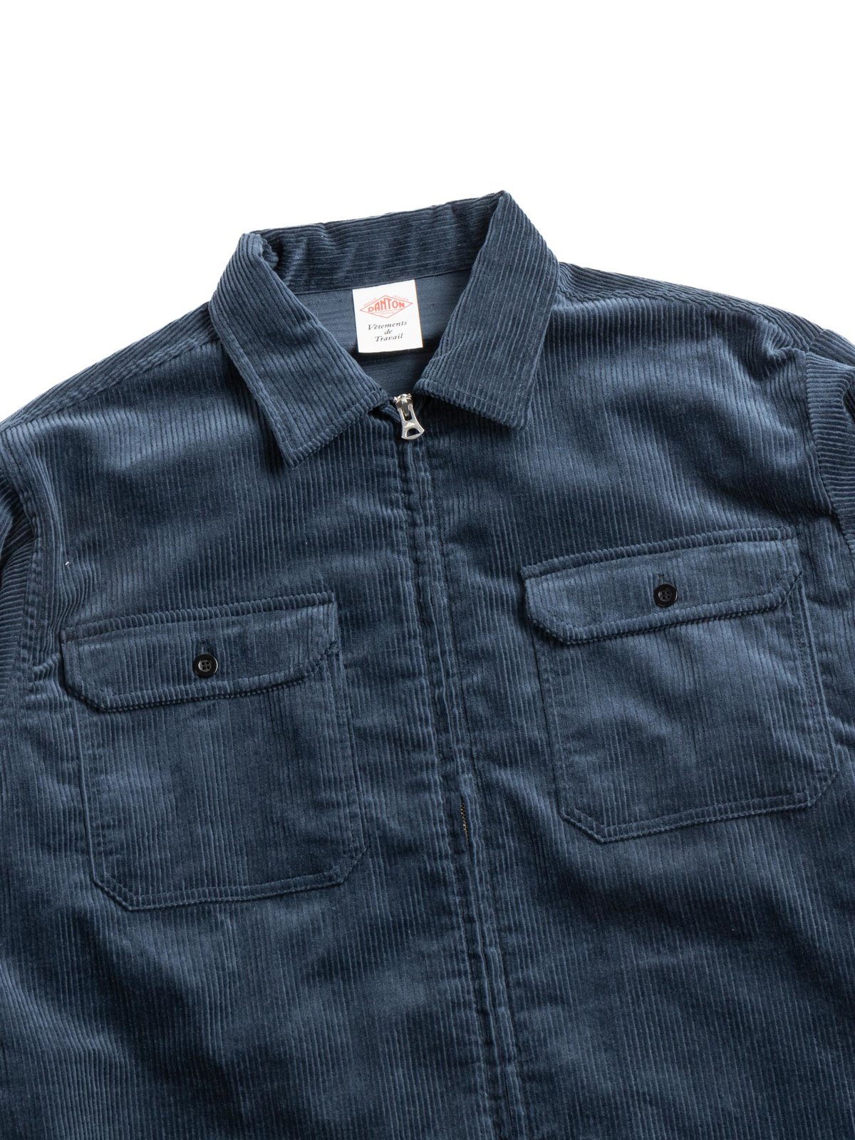 CORDUROY ZIP OVERSHIRT BLUE - Image 2