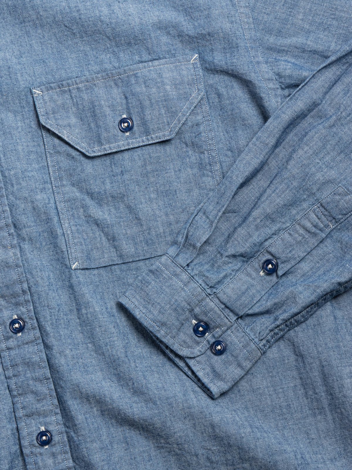 HORLISUN CLASSIC CHAMBRAY SHIRT NAVY - Image 2
