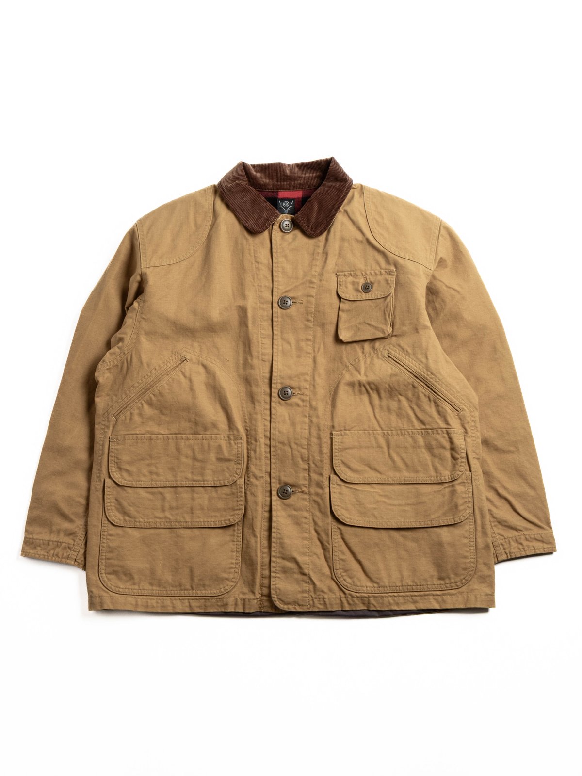SOUTH2 WEST8 HUNTING JACKET OX / PARAFFIN COATING MUSTARD - Image 1