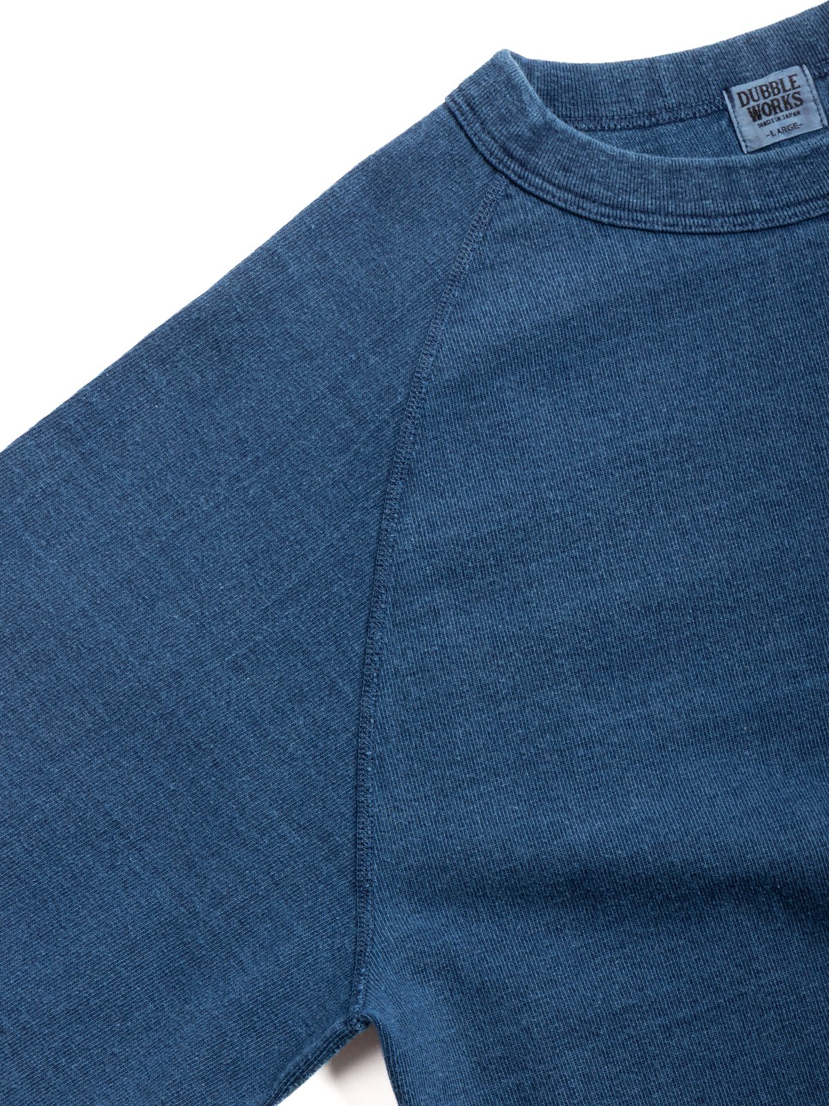 (LOT 37005IND) 9.5OZ HEAVY WEIGHT RAGLAN SLEEVE TEE / INDIGO - Image 2