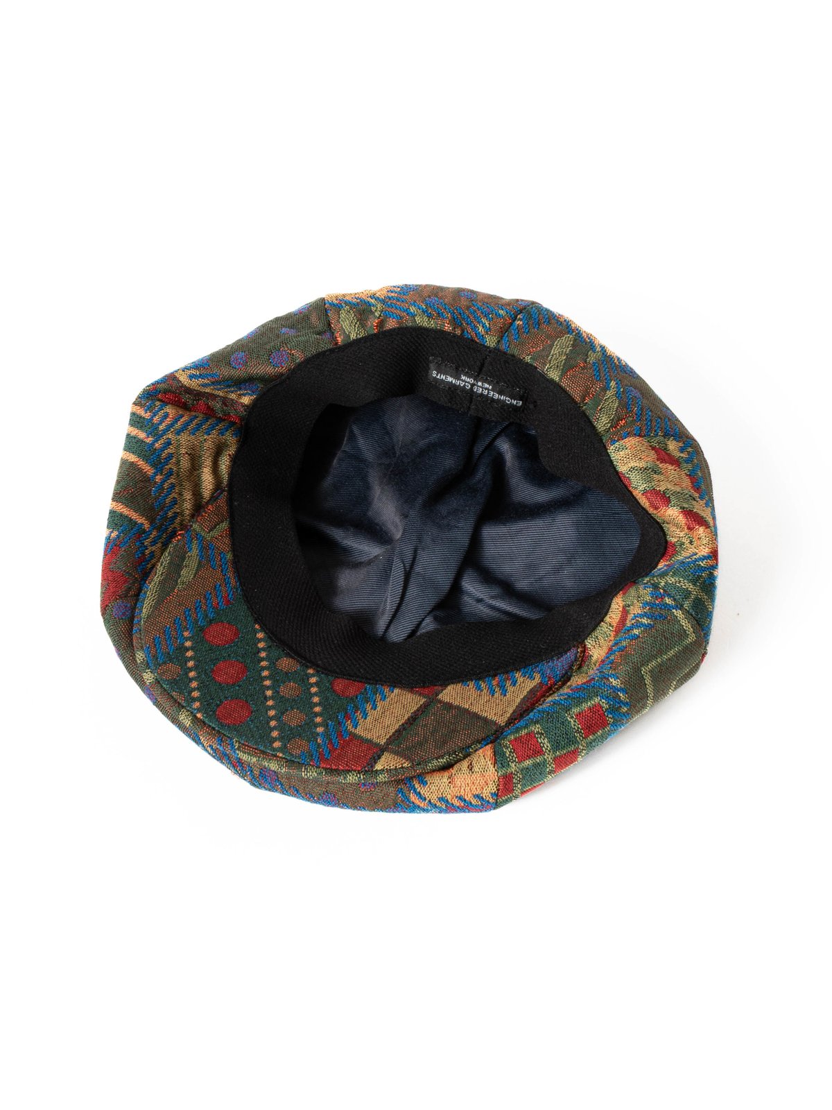 NEWSBOY CAP MULTI COLOR GEOMETRIC PW JACQUARD - Image 5