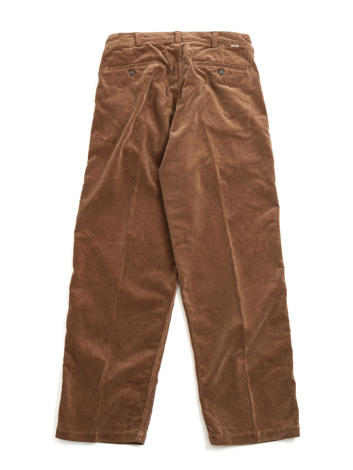 TWO TUCK WIDE CORDUROY TROUSER CAMEL by orSlow – The Bureau