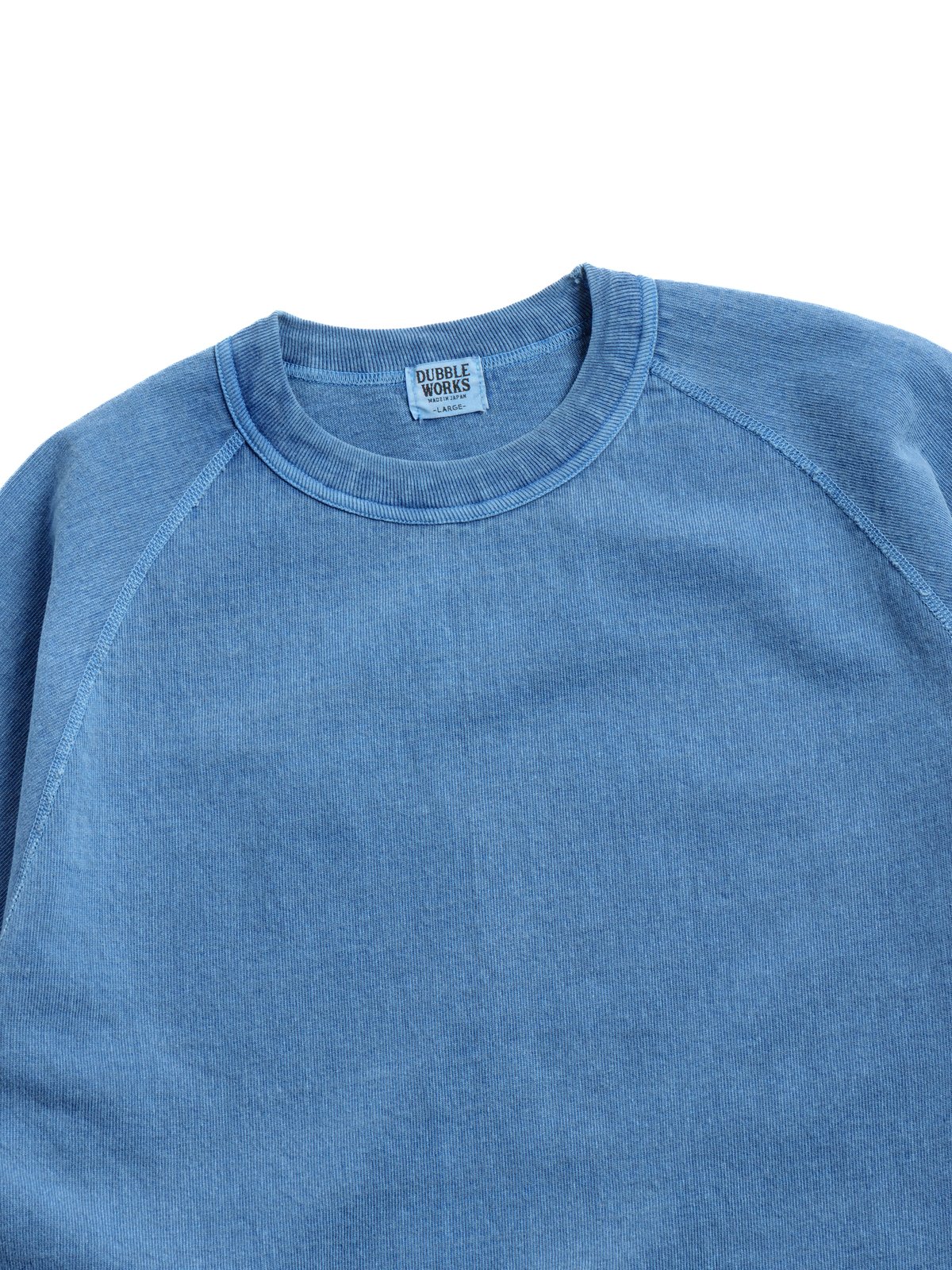 (LOT 37005PD) HEAVY WEIGHT RAGLAN SLEEVE TEE P.D LIGHT INDIGO - Image 1