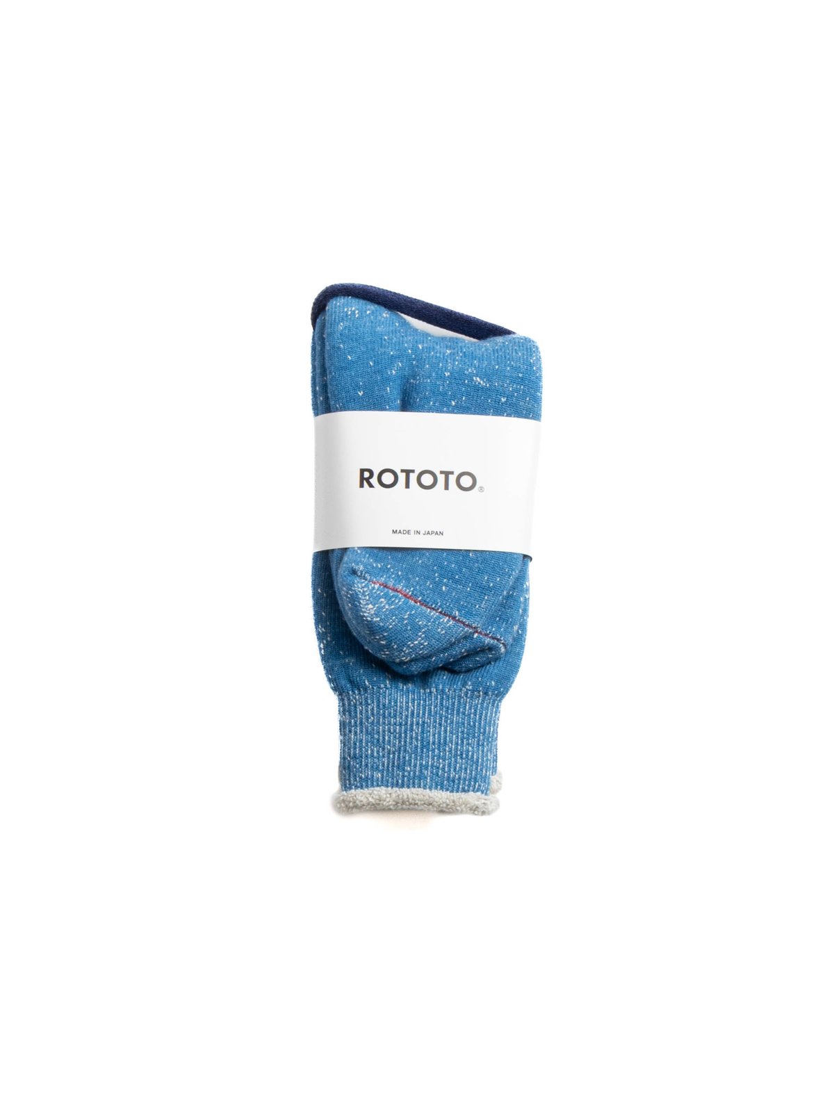 (R1001) DOUBLE FACE CREW SOCKS BLUE - Image 1