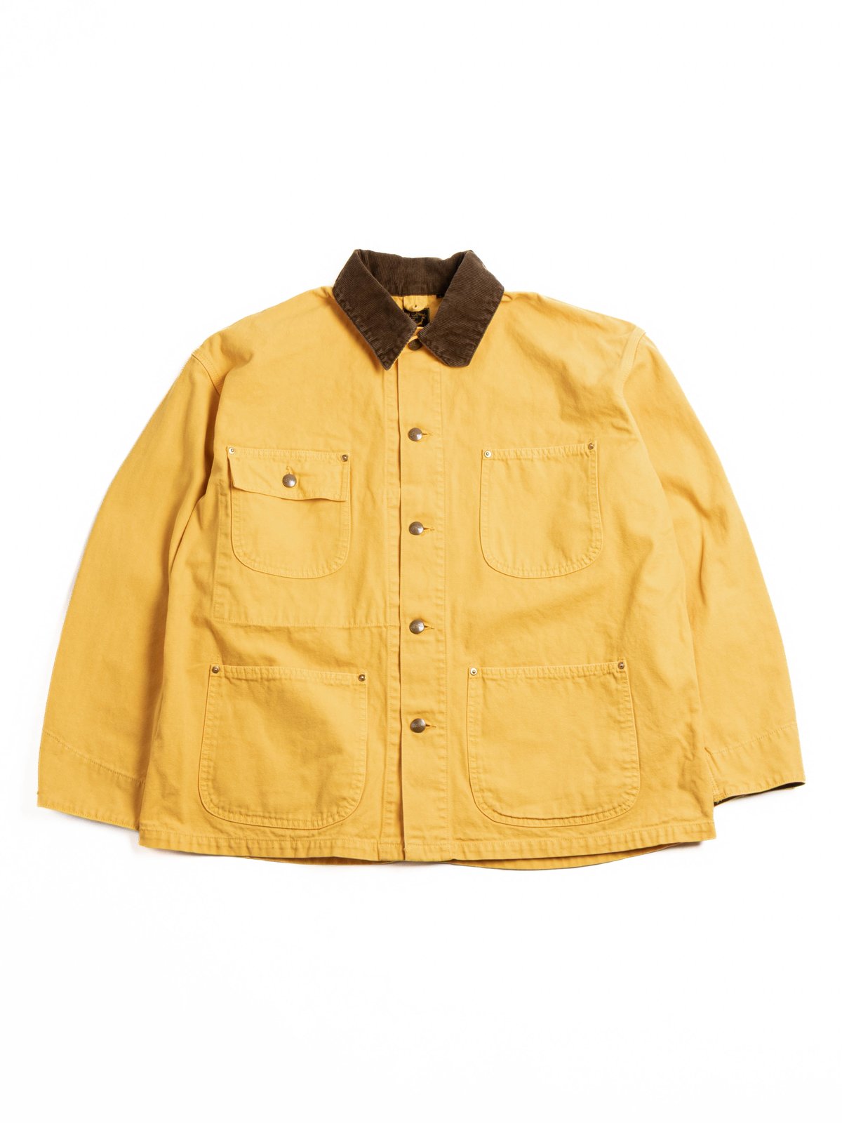 (6034) RELAX FIT OXFORD COVERALL YELLOW - Image 1
