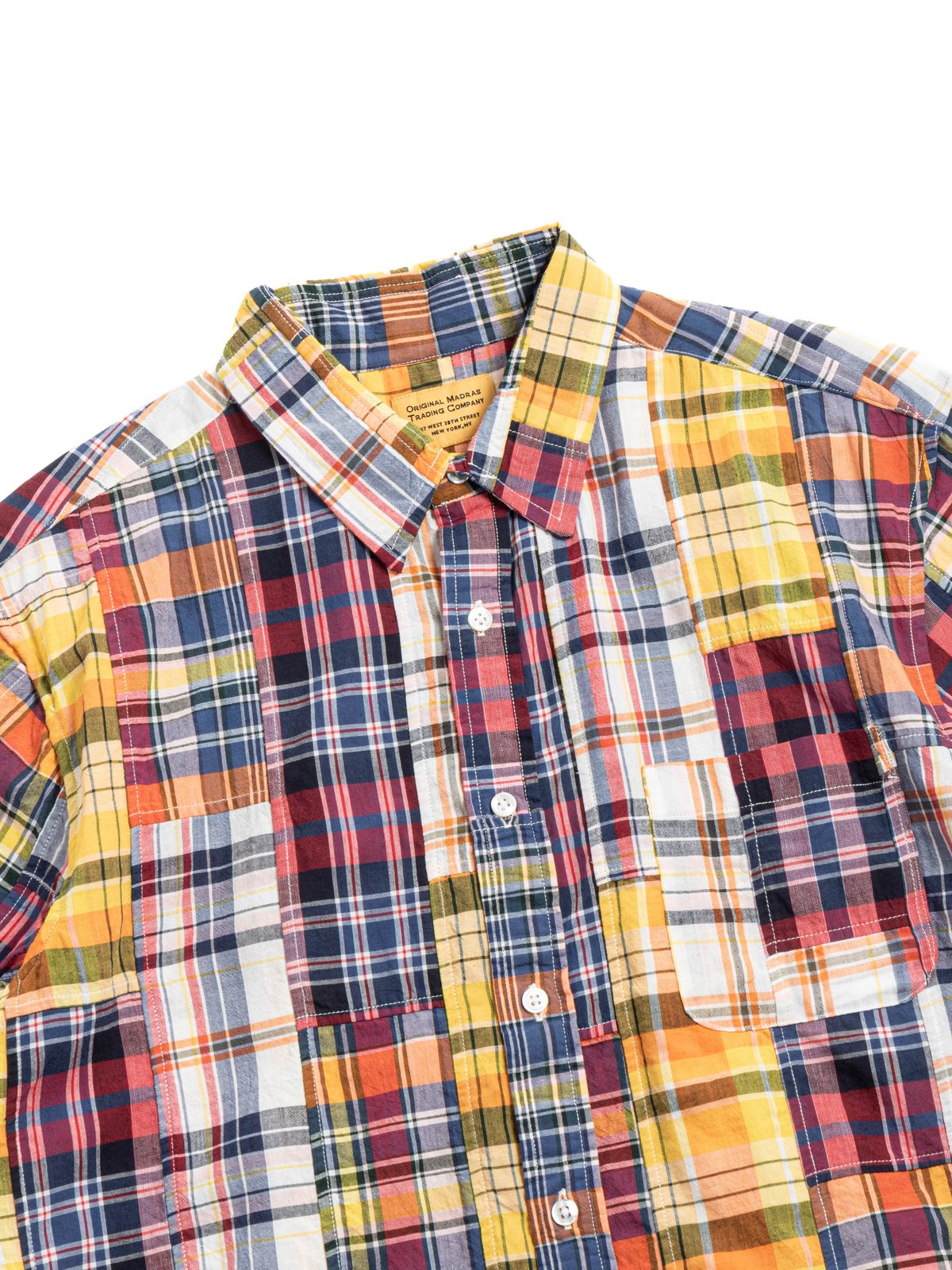 (OM45645.19) STANDARD WEAVE MADRAS S/S SEASONAL PATCHWORK - Image 2