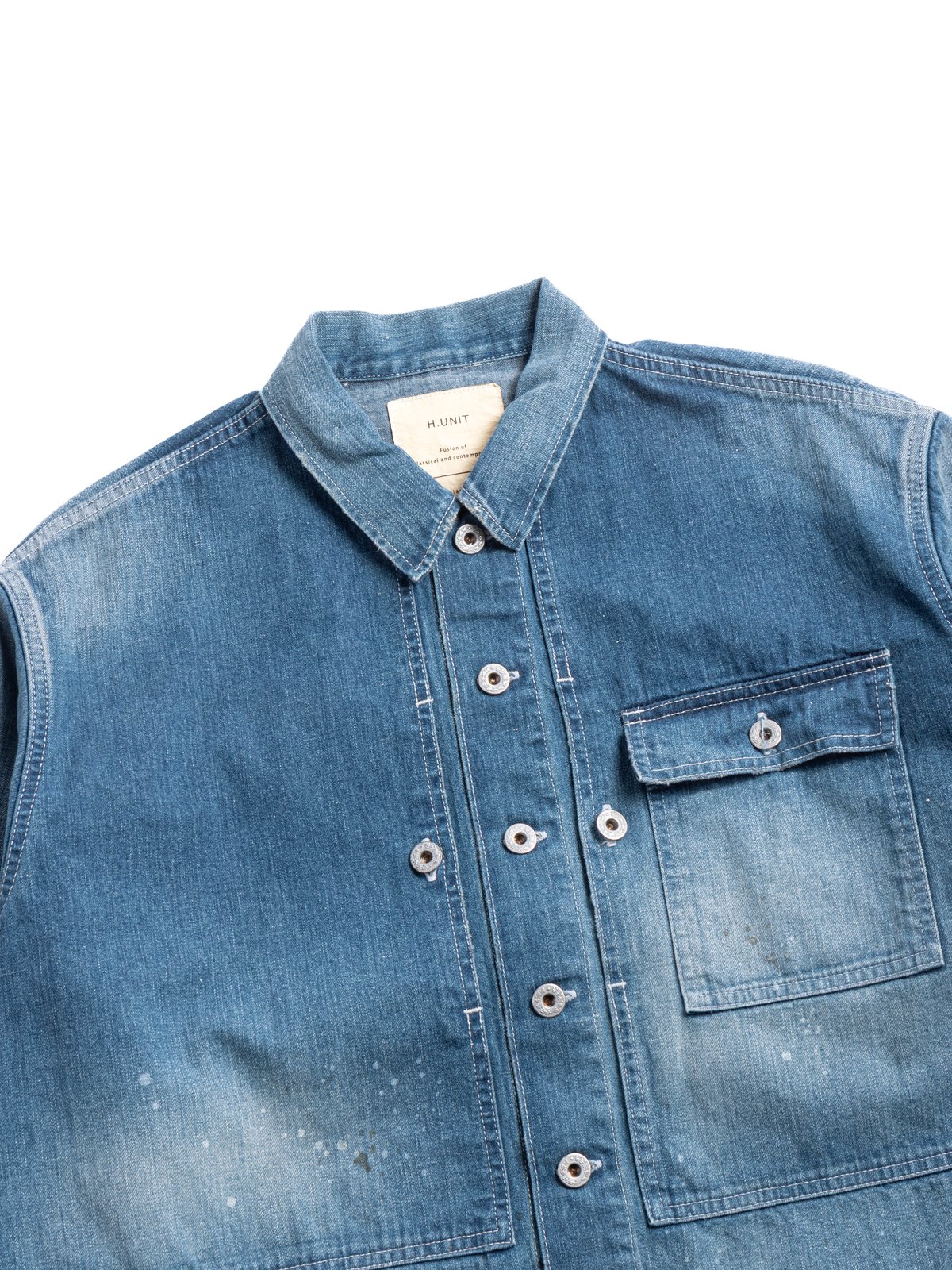 DENIM P&ndash;44 JACKET (USED WASH) INDIGO - Image 2