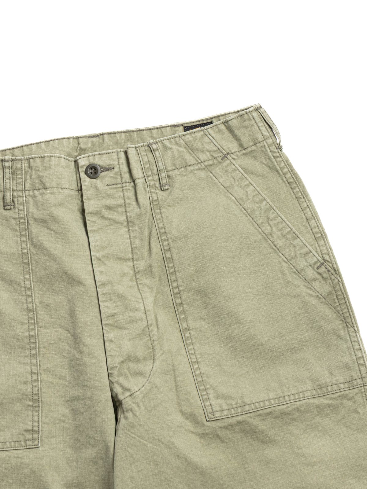 5103&ndash;M16) CANVAS SUMMER FATIGUE PANTS GREEN - Image 1
