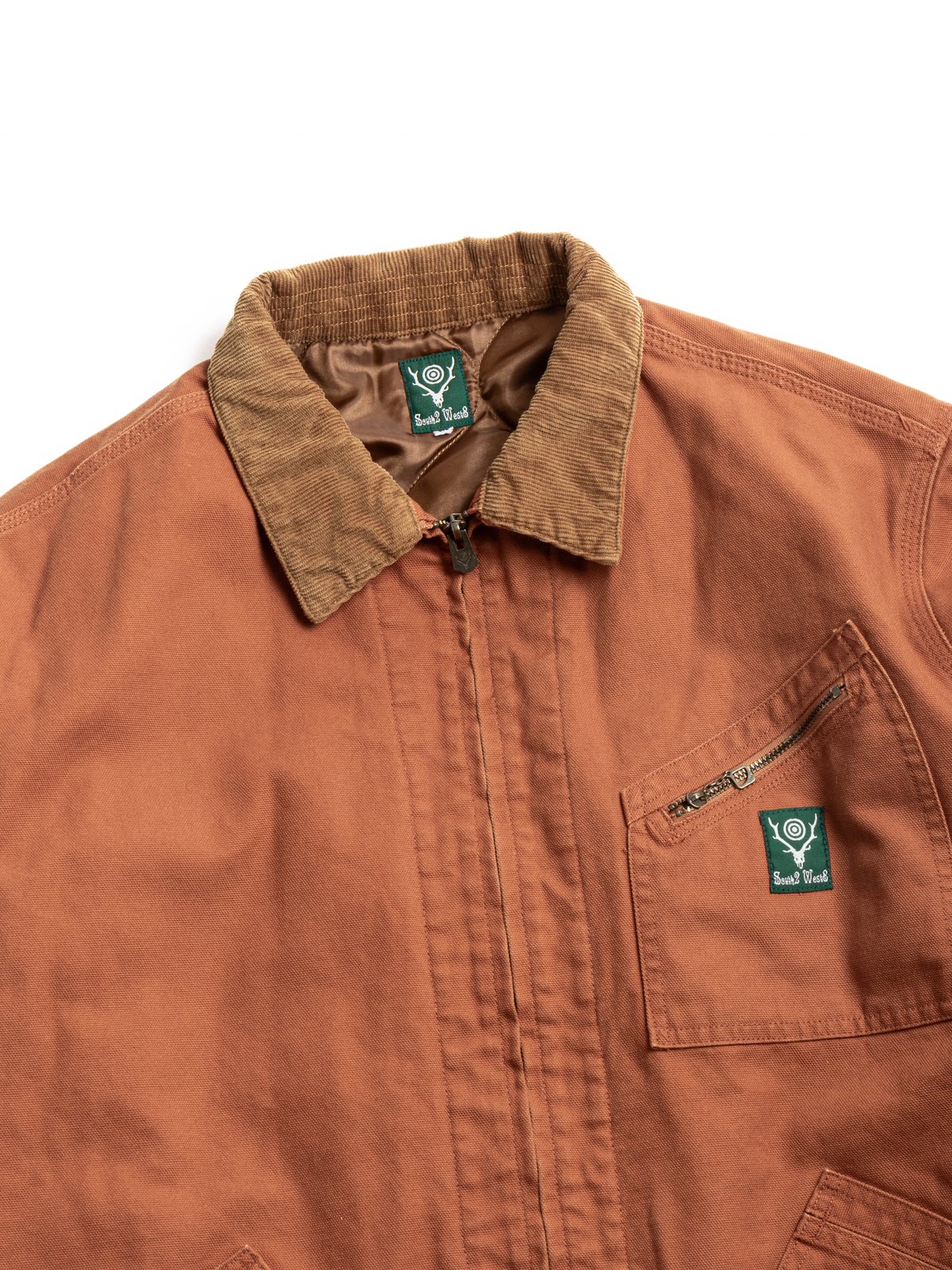 SOUTH2 WEST8 WORK JACKET 11.5OZ CANVAS BRICK - Image 2