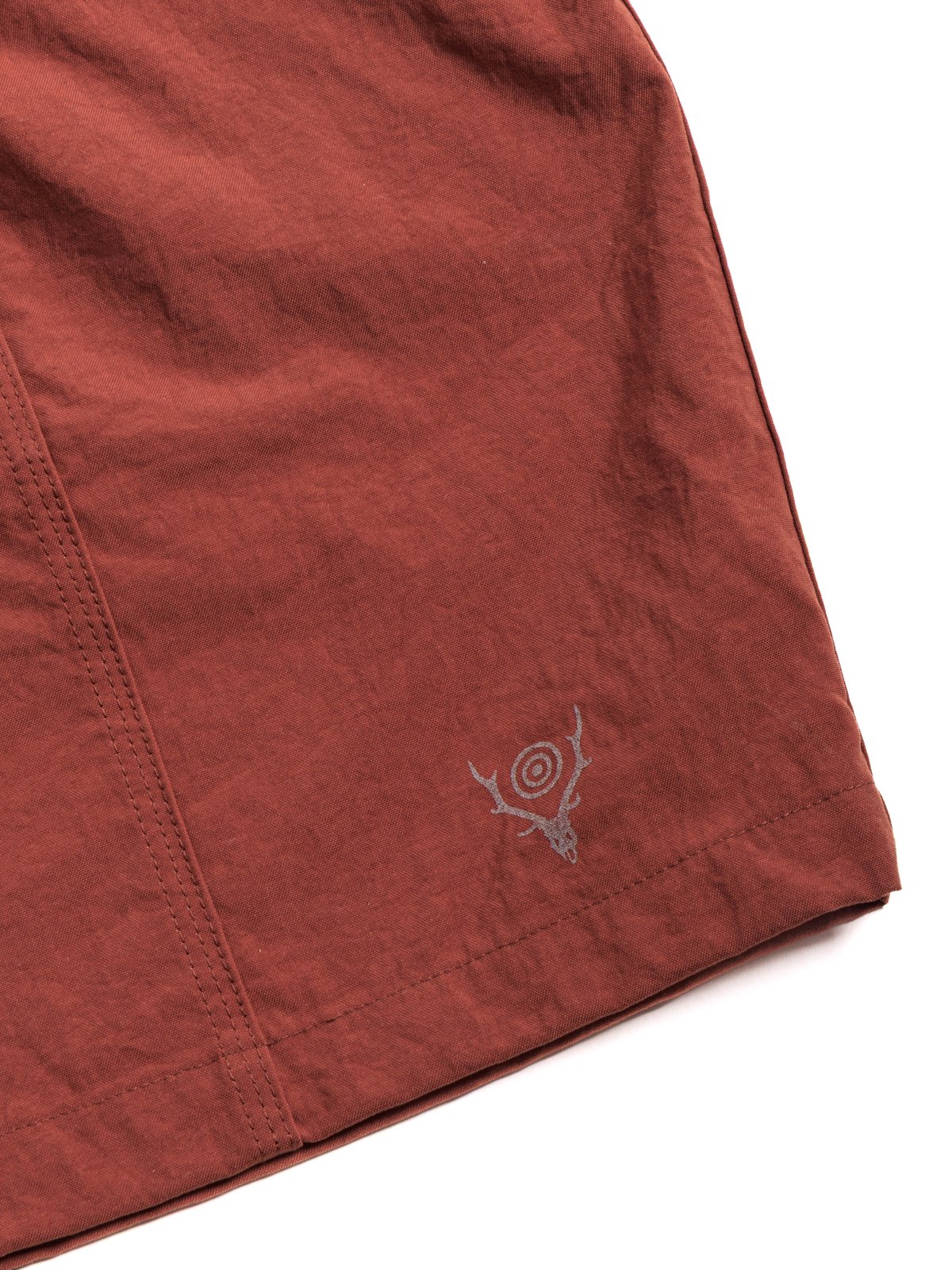 BELTED C.S. SHORT NYLON OXFORD RUST - Image 3