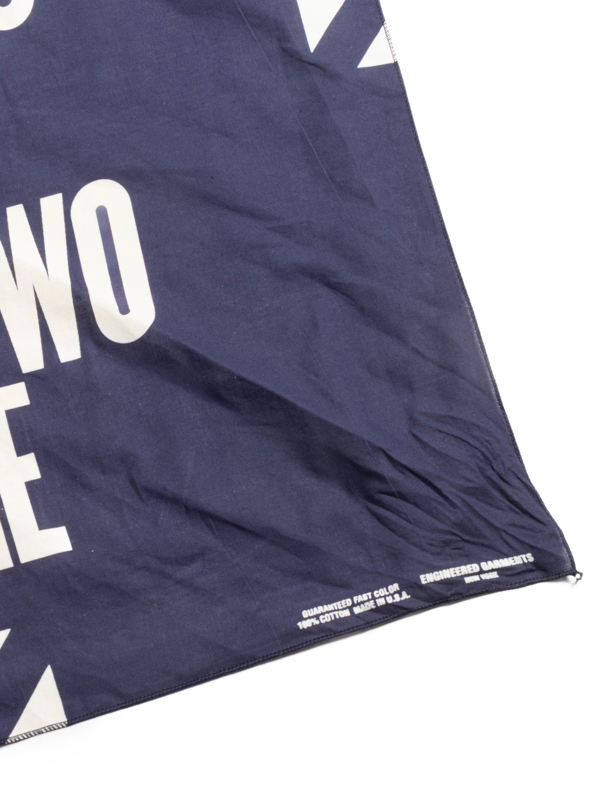 PRINTED BANDANA 2 TONES NAVY - Image 4