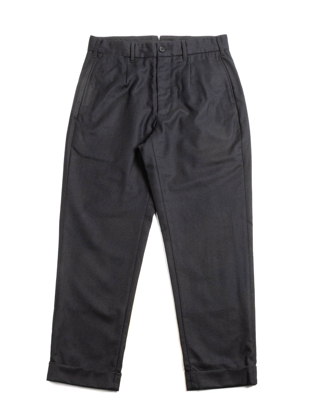 ANDOVER PANT DK. NAVY HIGH COUNT WORSTED WOOL - Image 1