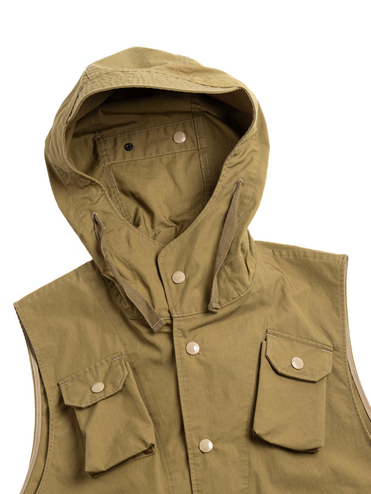 FIELD VEST KHAKI COATED NYCO TWILL - Image 3