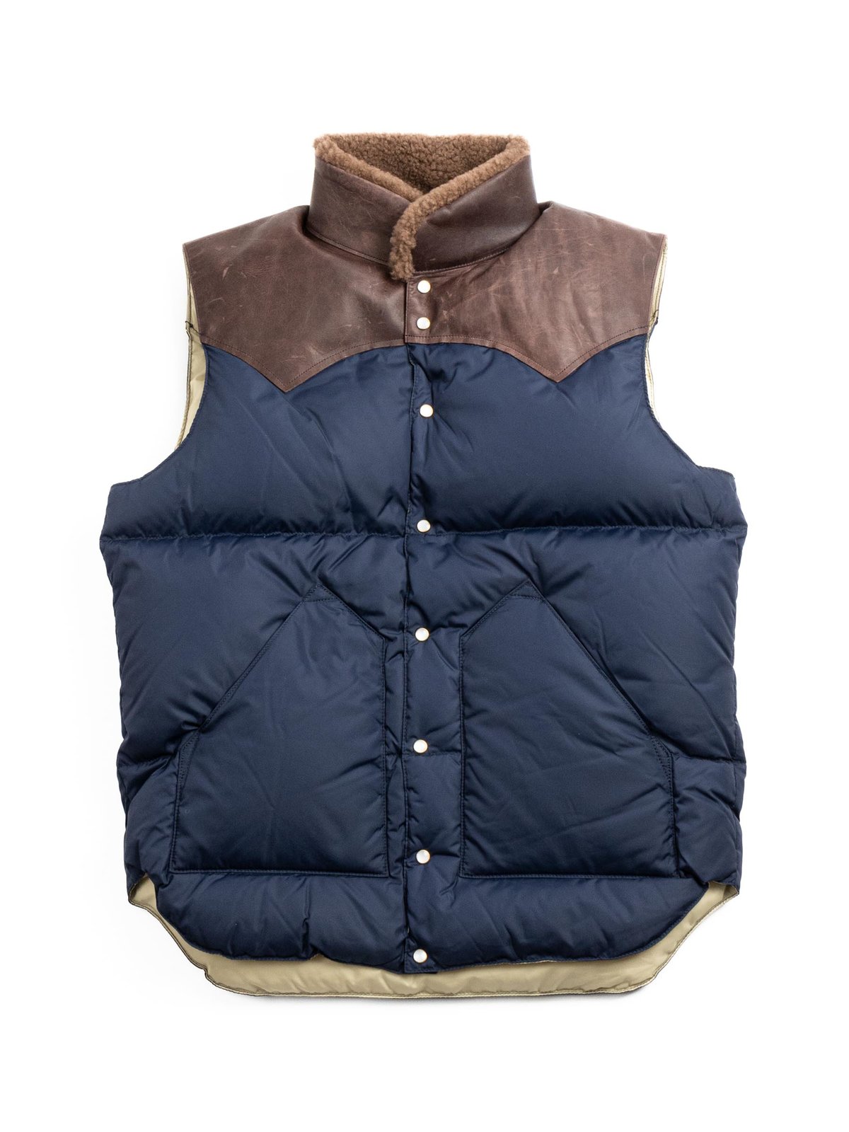 ROCKY MOUNTAIN x WAREHOUSE NYLON CHRISTY VEST NAVY - Image 1