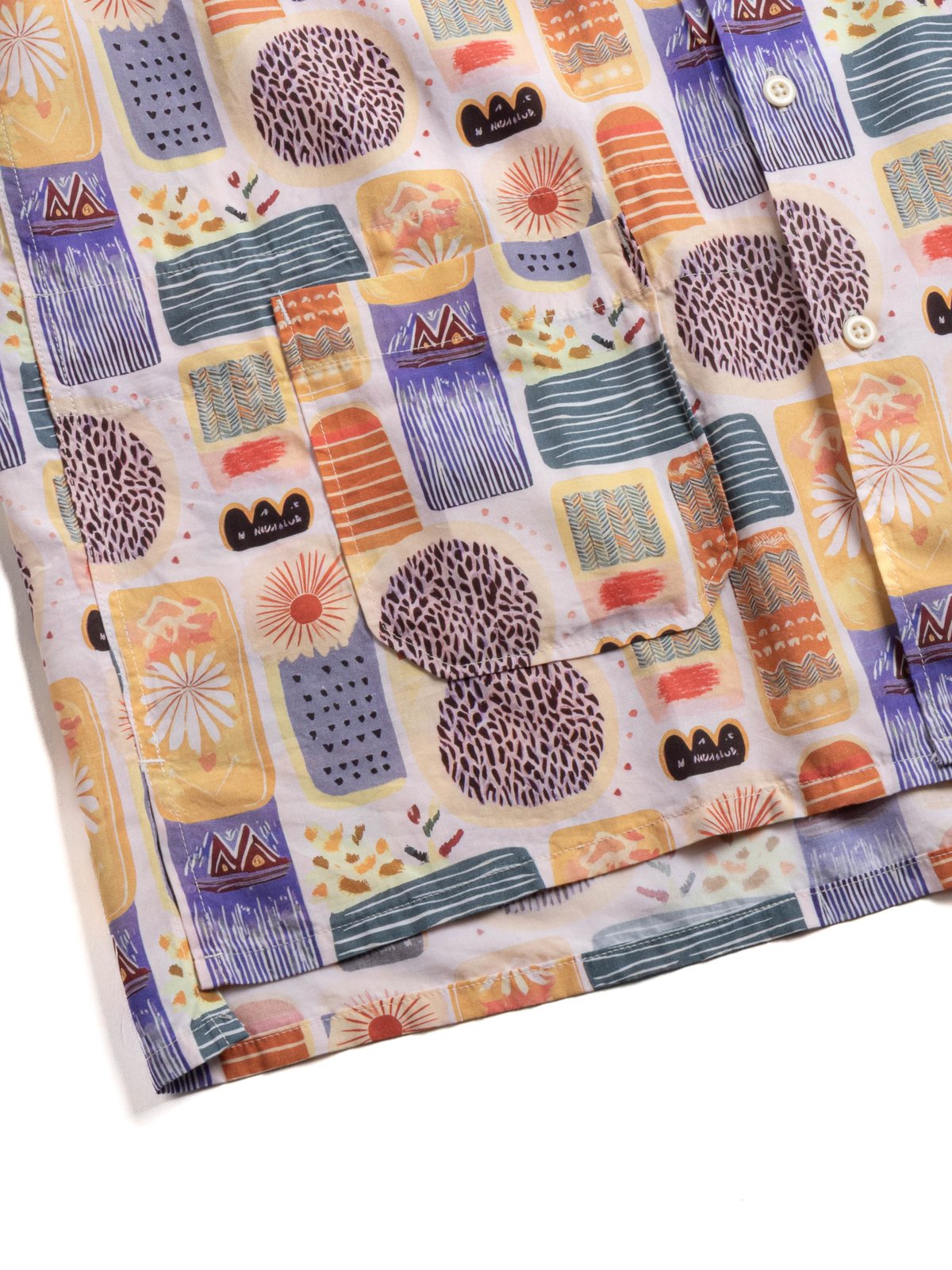 CAMP SHIRT MULTI COLOR TENCEL JAMAICAN PRINT - Image 3