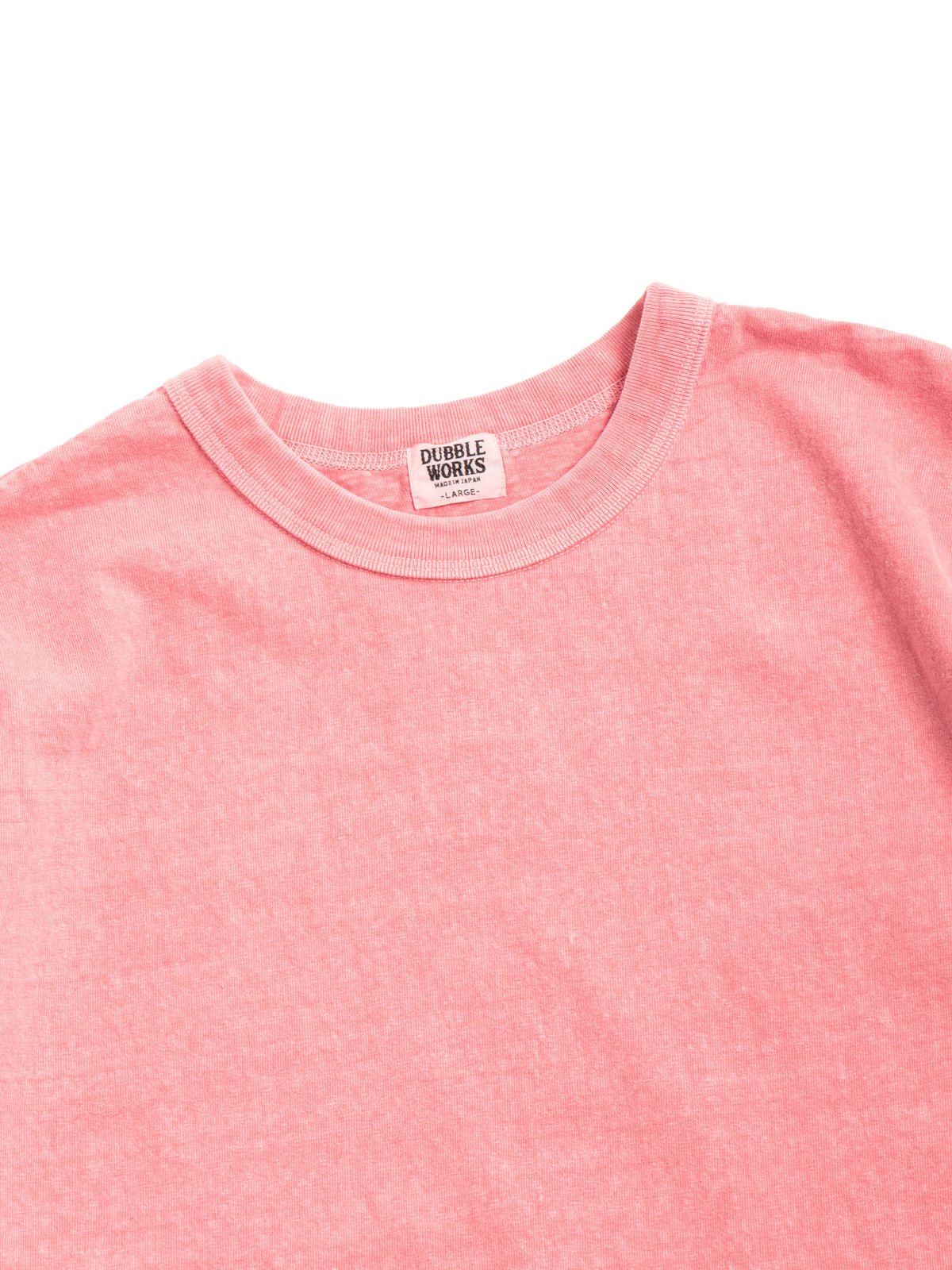 (LOT 35001PD) 7.7oz FALLEN COTTON MID WEIGHT S/S TEE / PD.PINK - Image 2