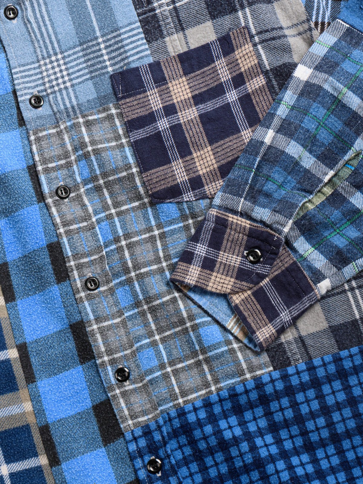 REBUILD by NEEDLES FLANNEL SHIRT STRAIGHT HEM SHIRT ASSORTED 3 - Image 4