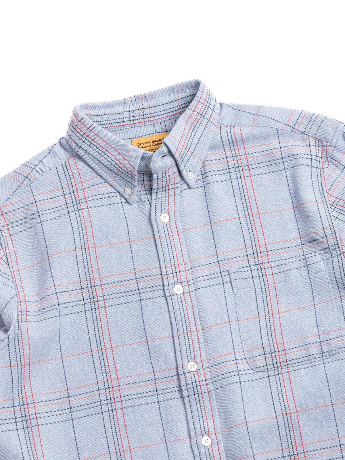 (OM45475.22) TBB HAND WOVEN TWO PLY FLECKED WEAVE B.D. STRAIGHT HEM SHIRT - Image 2
