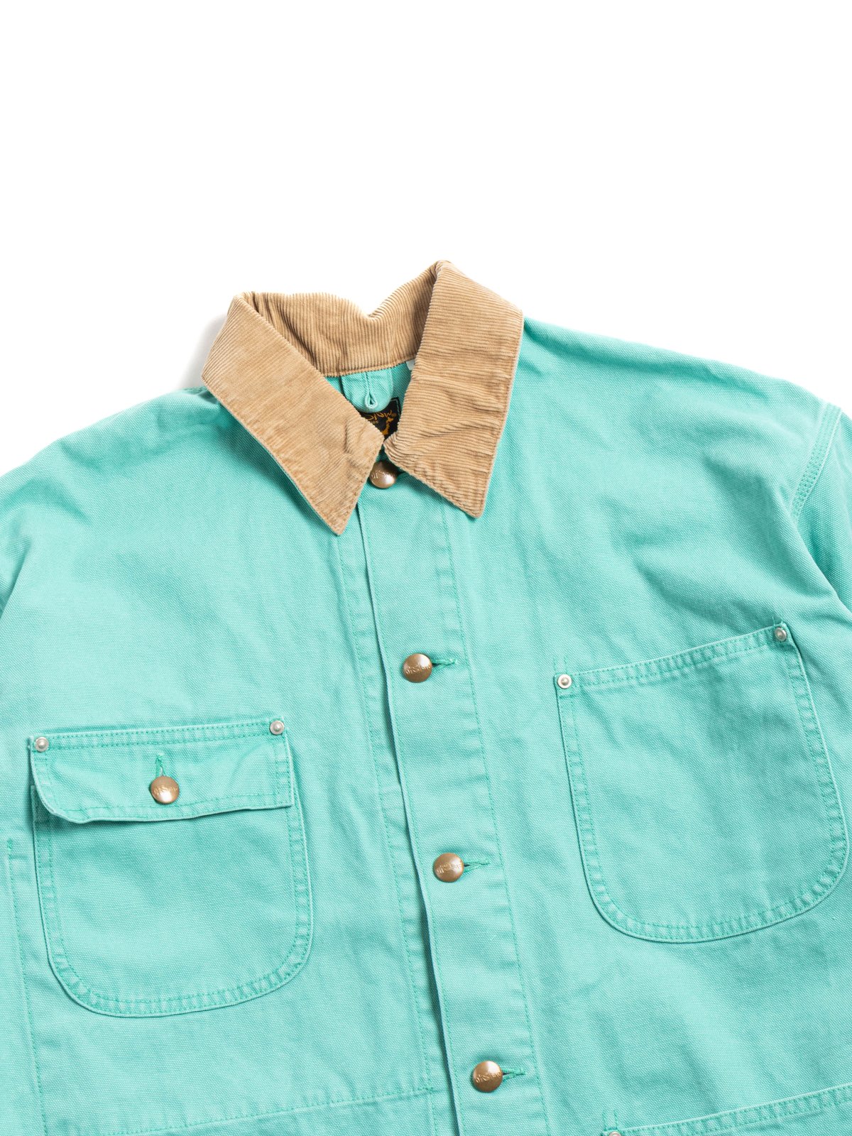 (6034) RELAX FIT OXFORD COVERALL TURQUOISE - Image 2