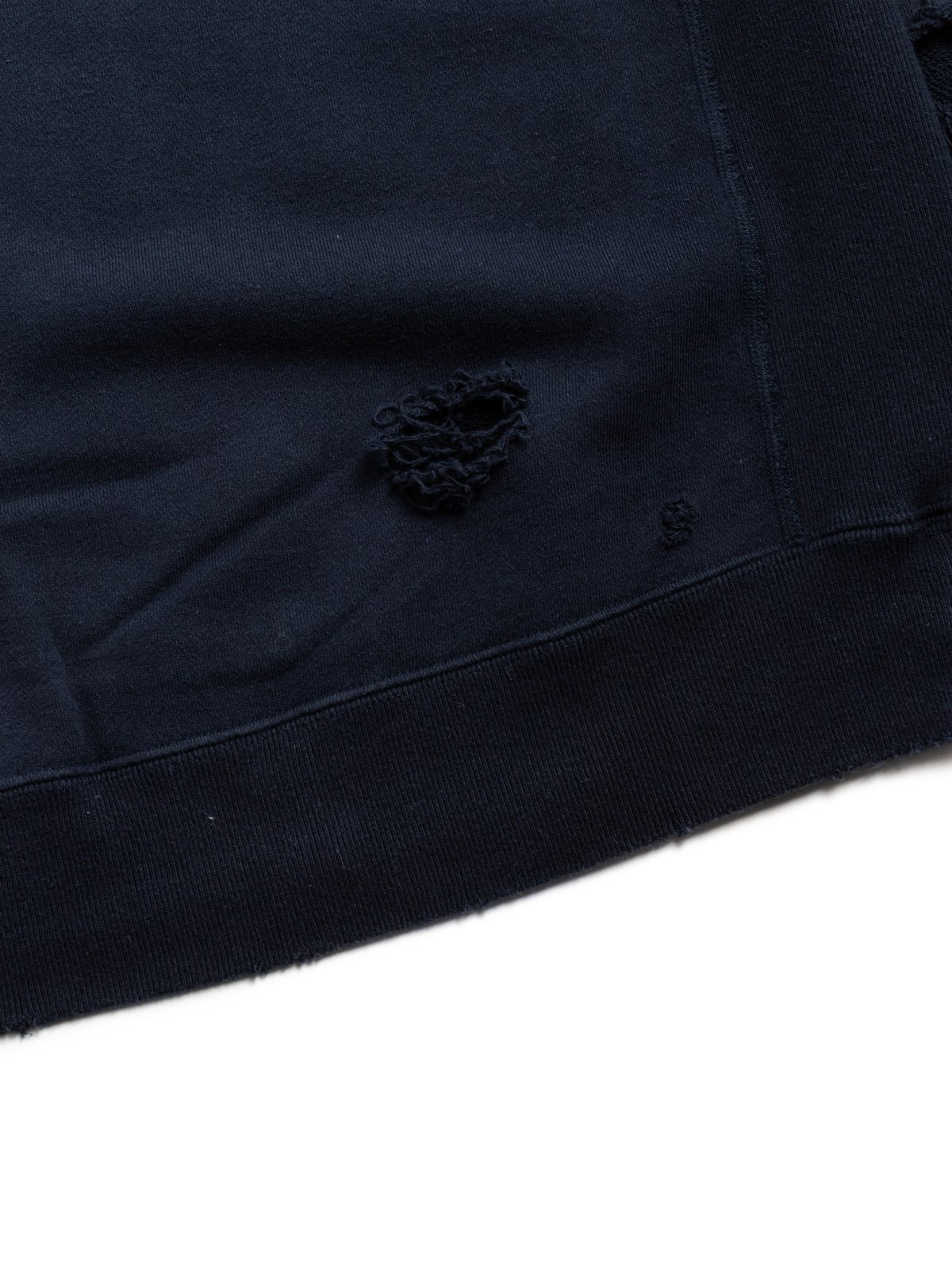 NEEDLES DECONSTRUCTED SWEAT SHIRT NAVY - Image 4