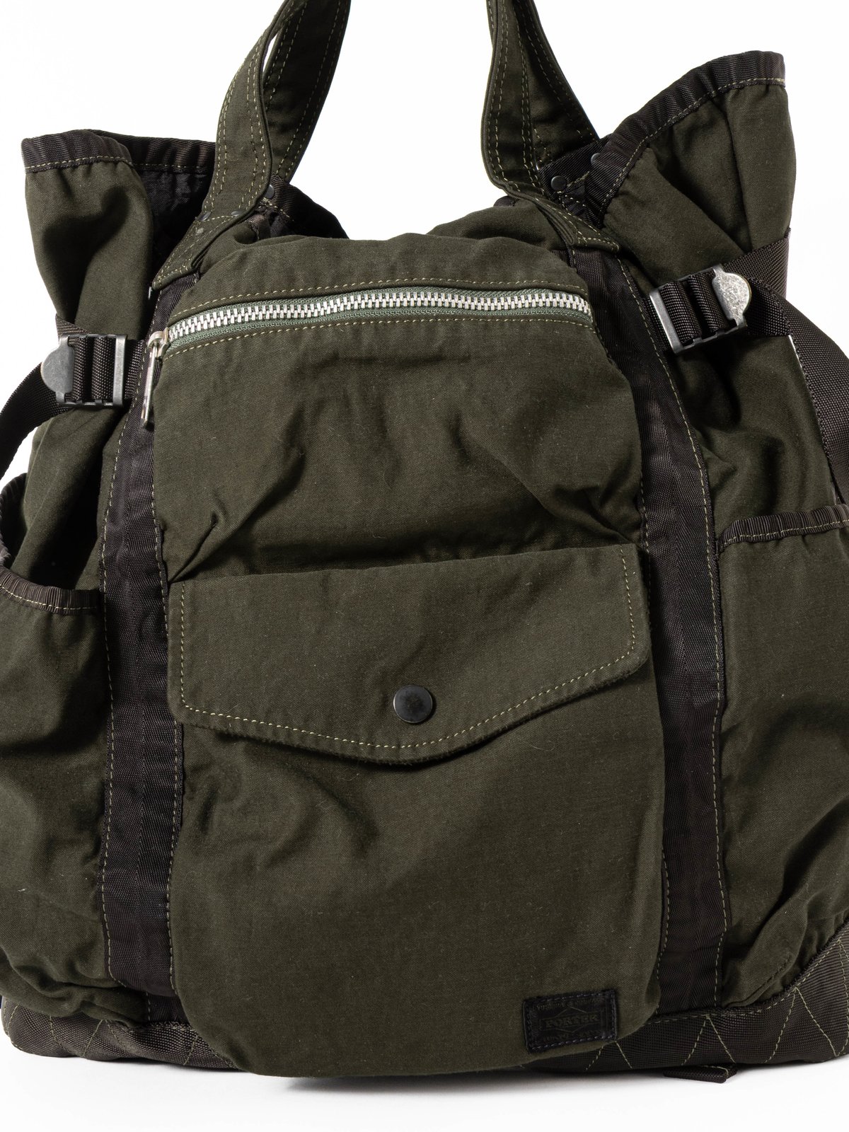 PORTER / CRAG 2WAY RUCK SACK OLIVE - Image 2