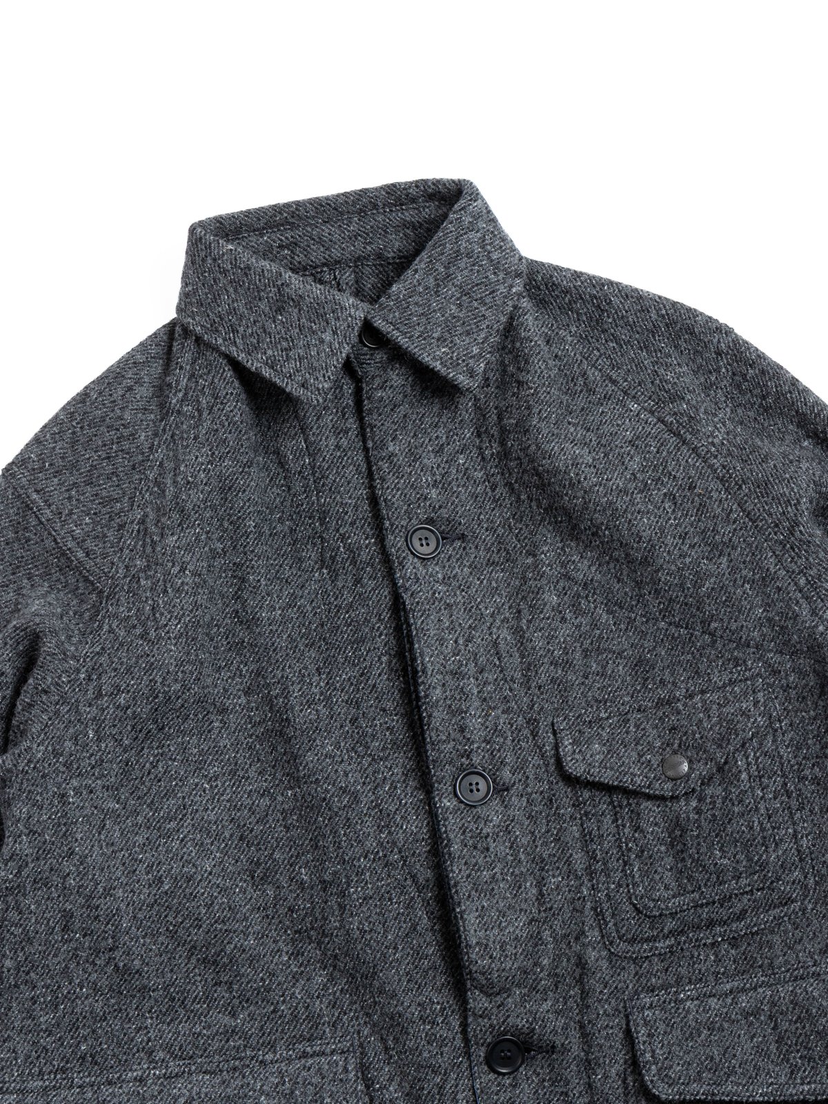 (CJ001) GAME JACKET / TOP CHARCOAL - Image 2