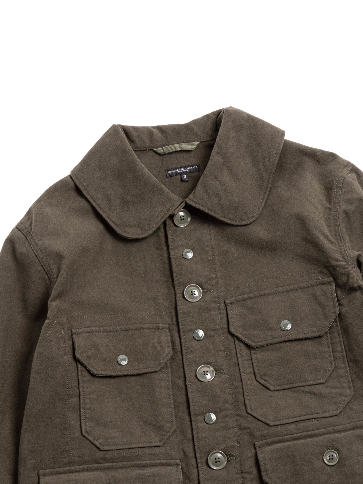 CRUISER JACKET OLIVE COTTON MOLESKIN - Image 2