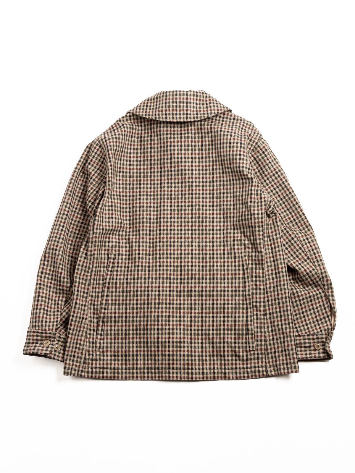 CRUISER JACKET / BROWN / OLIVE HEAVY GUN&ndash;CLUB CHECK - Image 4